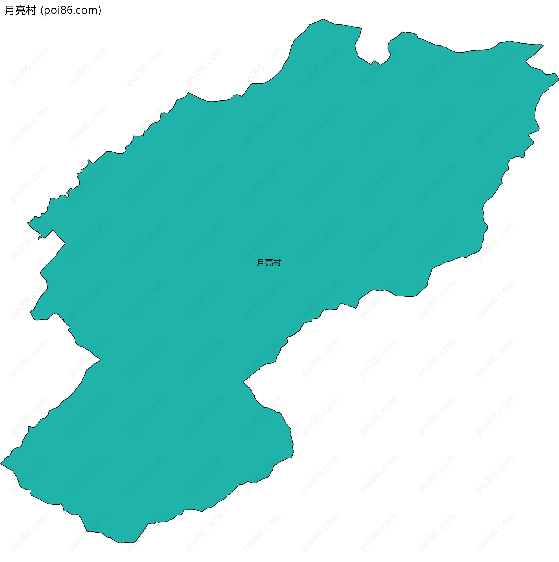 月亮村边界地图