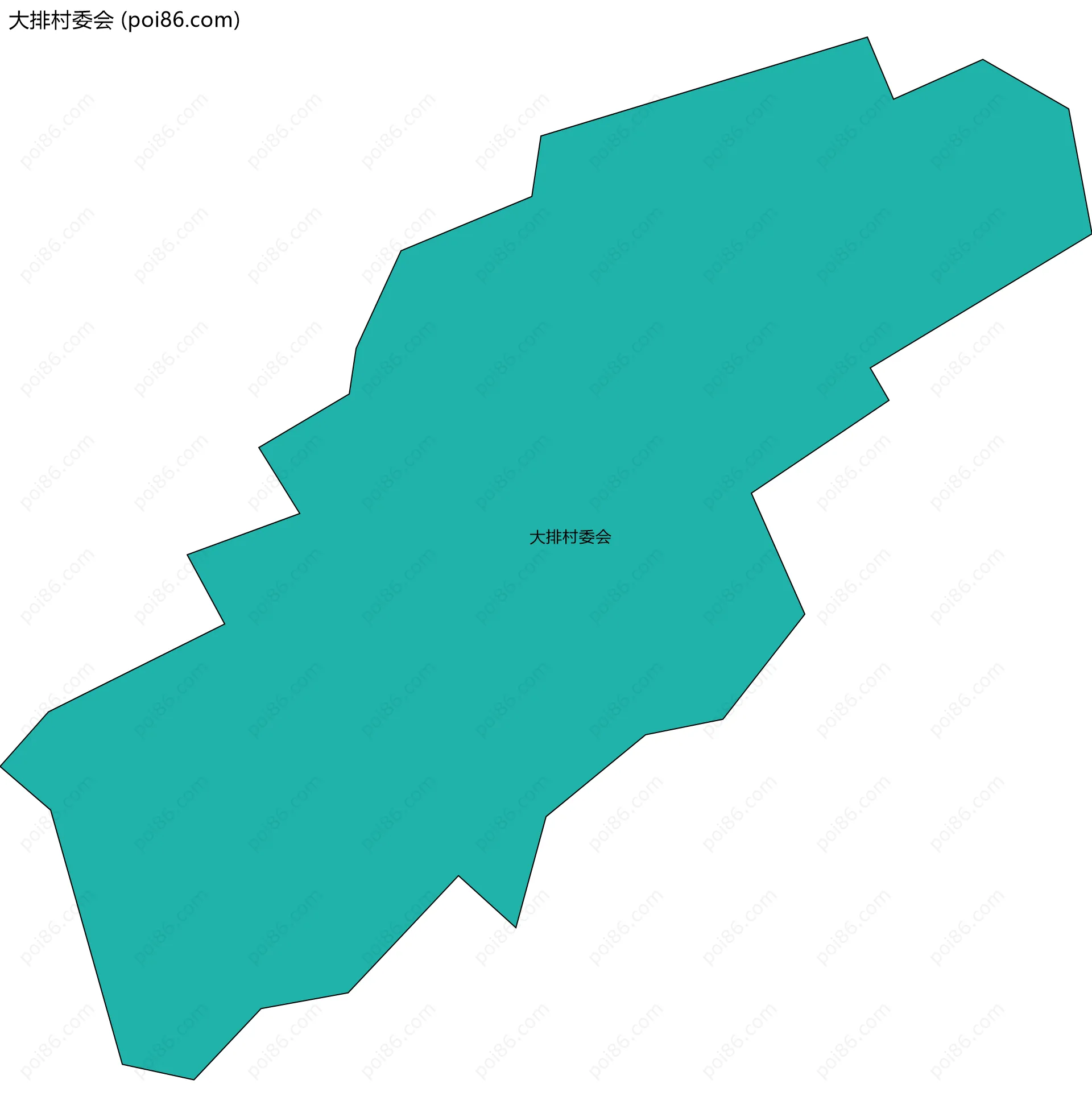 大排村委会边界地图