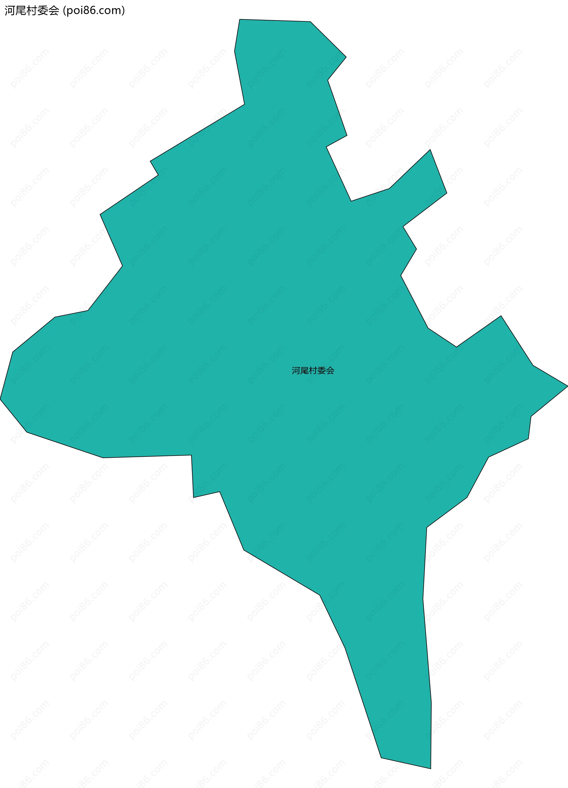 河尾村委会边界地图