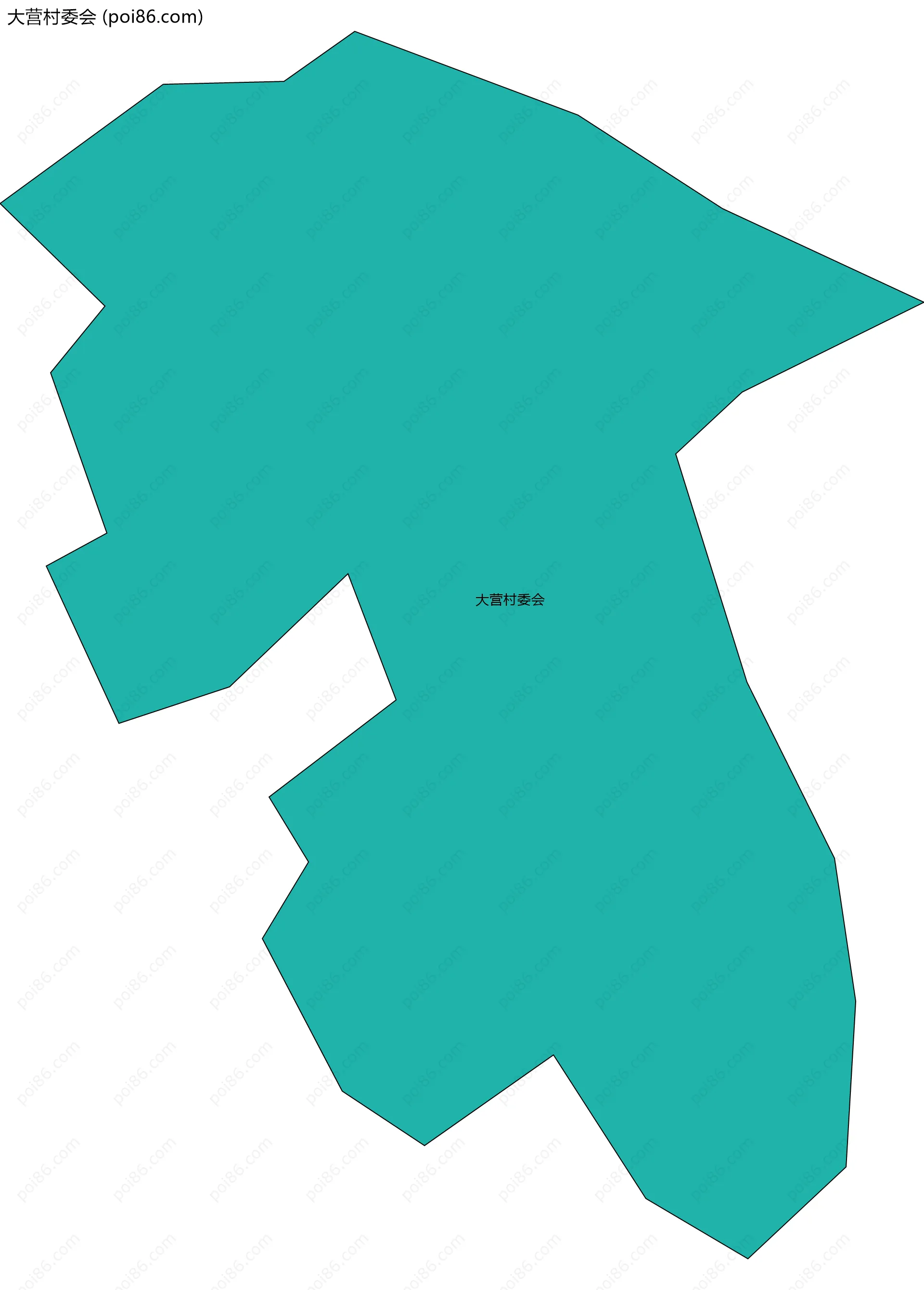 大营村委会边界地图