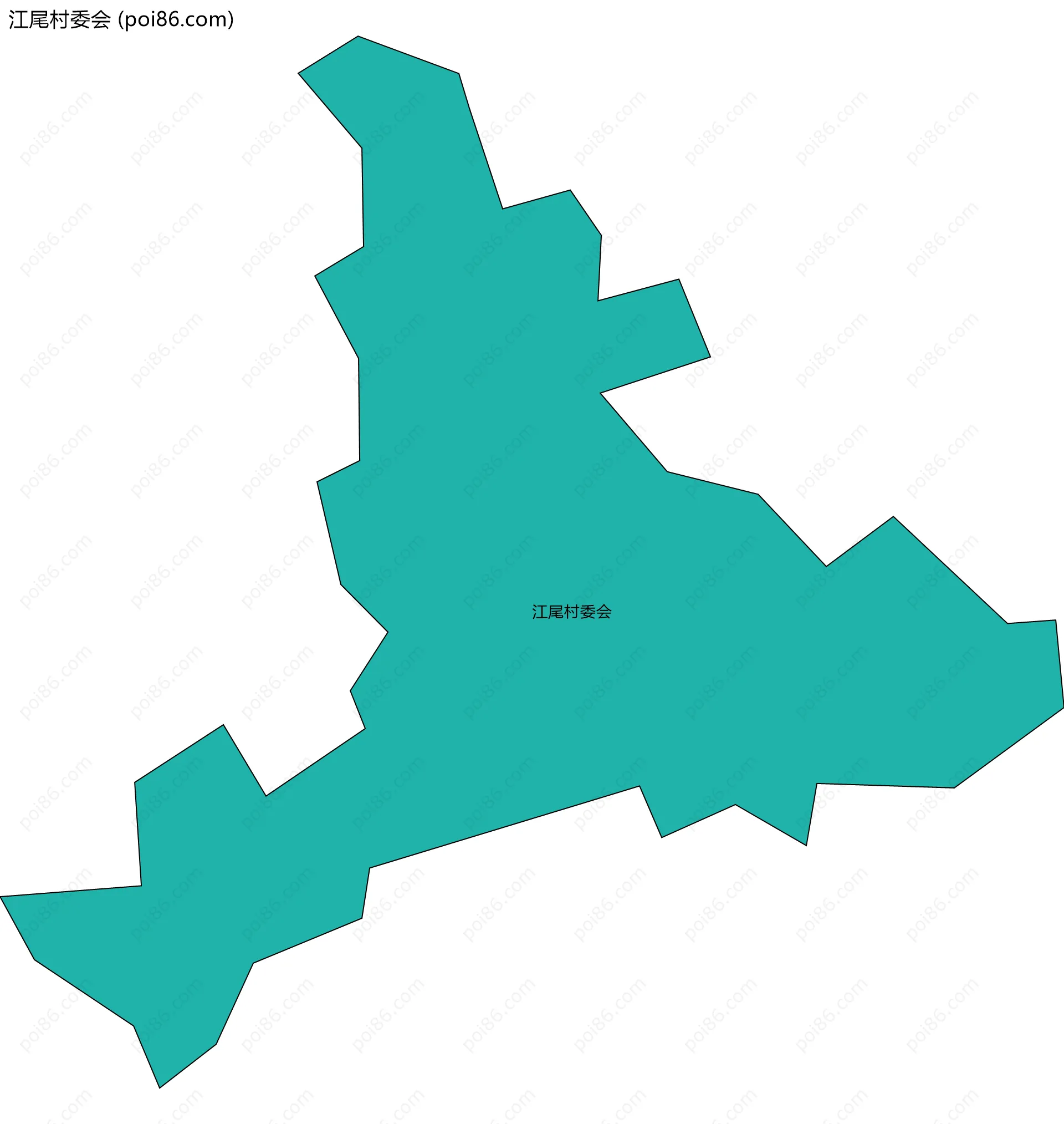 江尾村委会边界地图