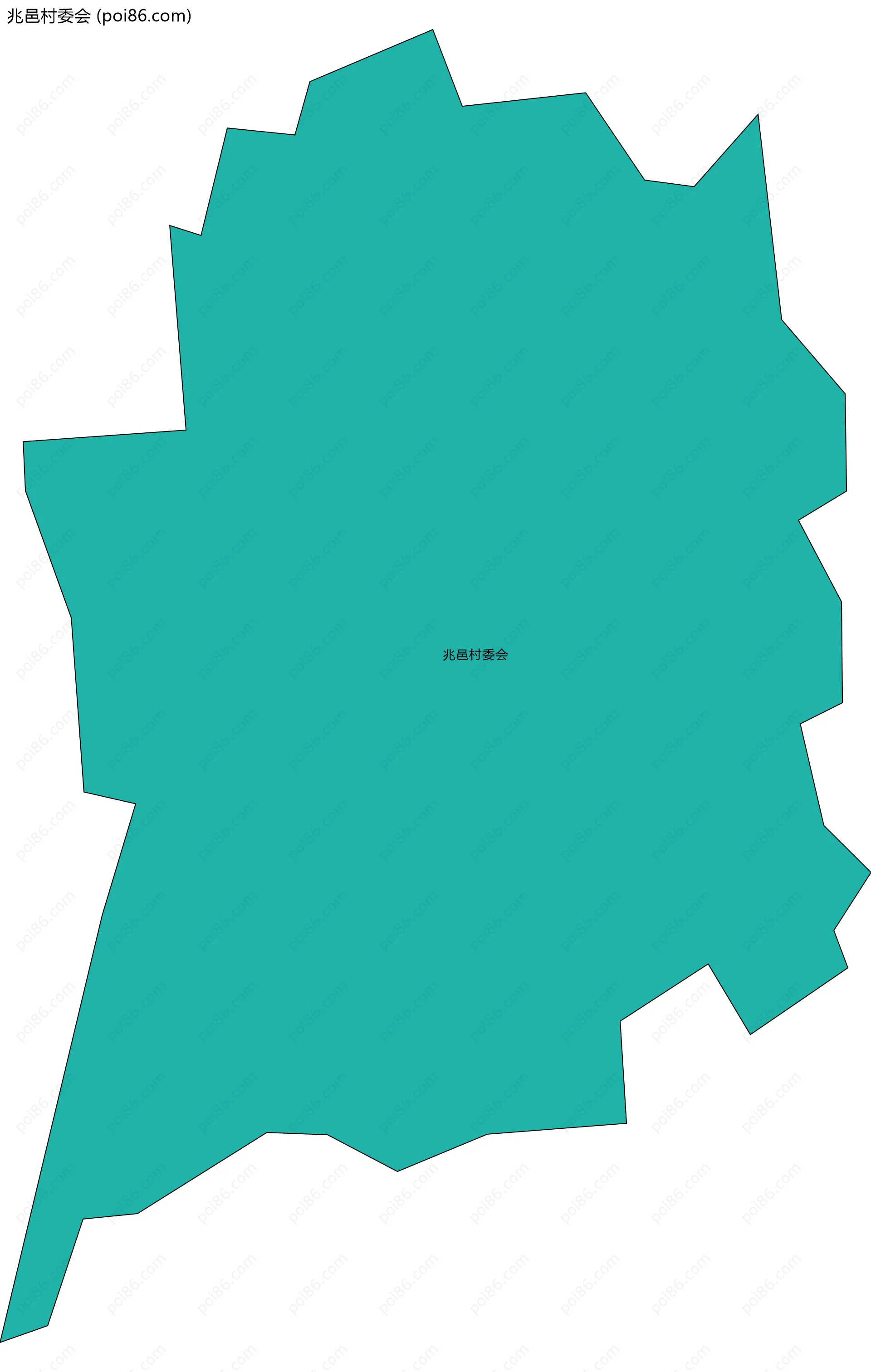 兆邑村委会边界地图