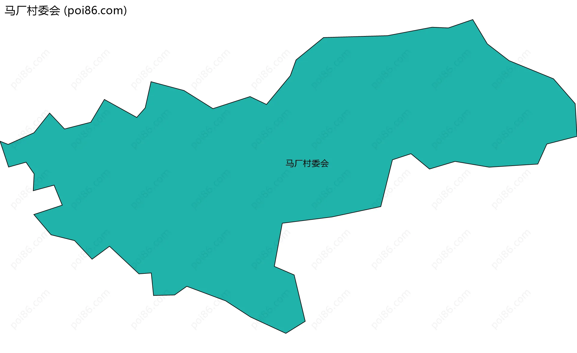 马厂村委会边界地图