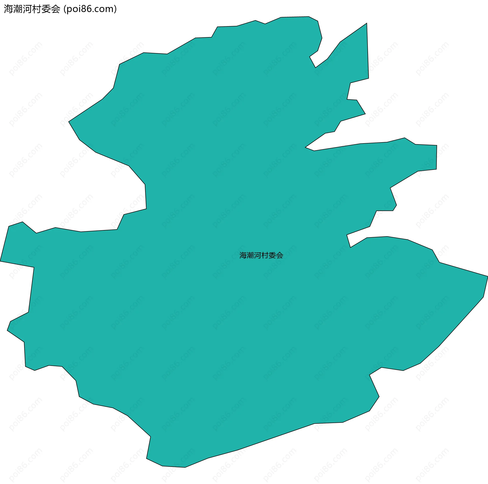 海潮河村委会边界地图