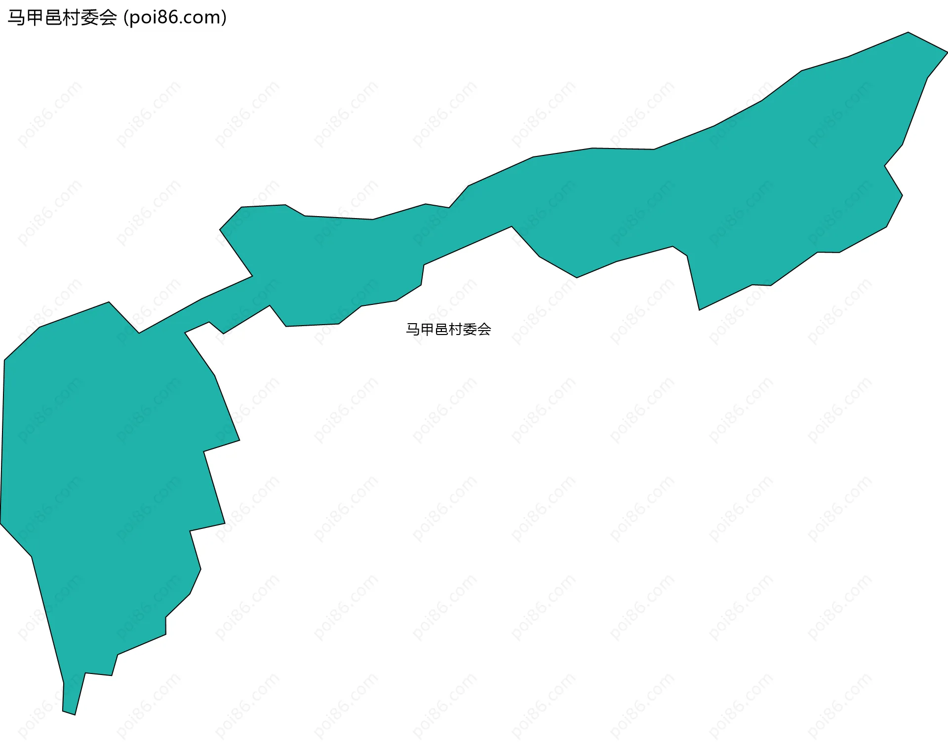 马甲邑村委会边界地图