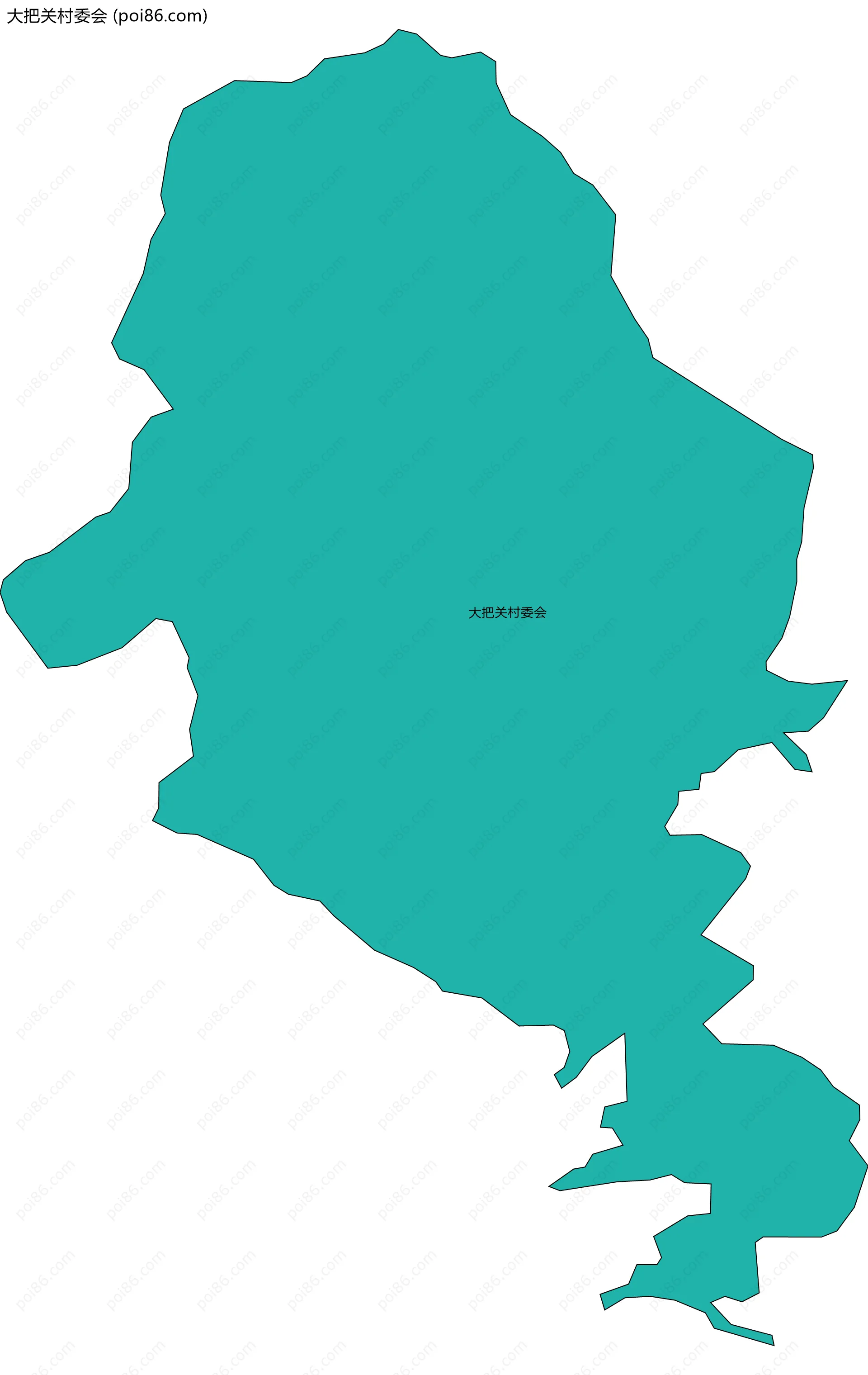 大把关村委会边界地图