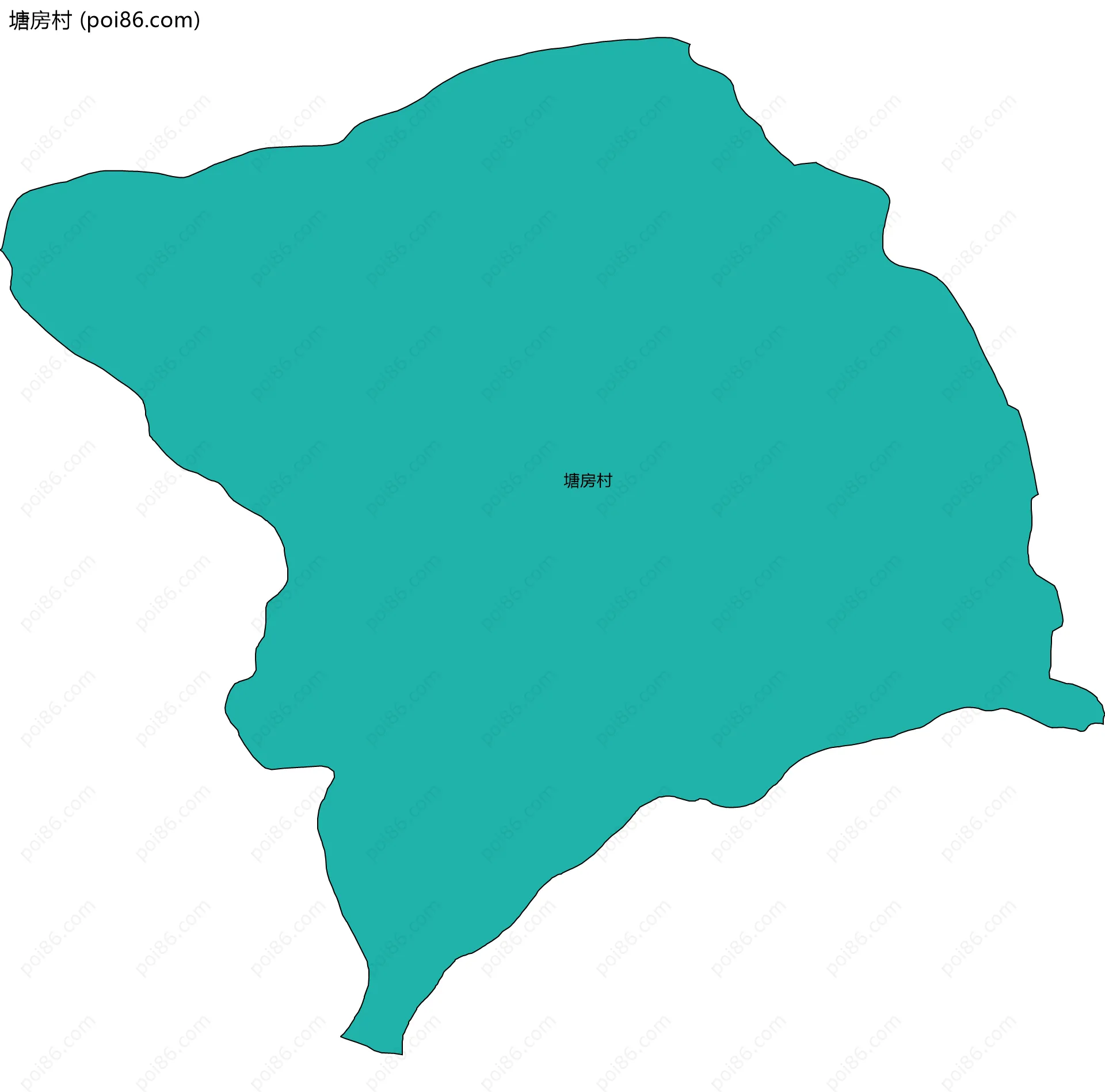 塘房村边界地图