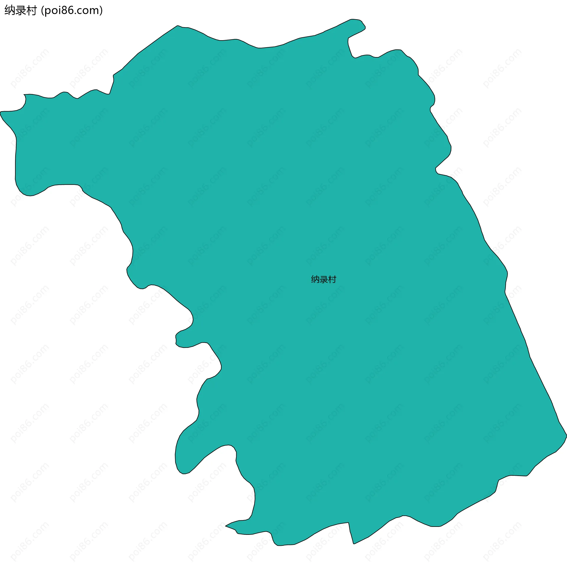 纳录村边界地图