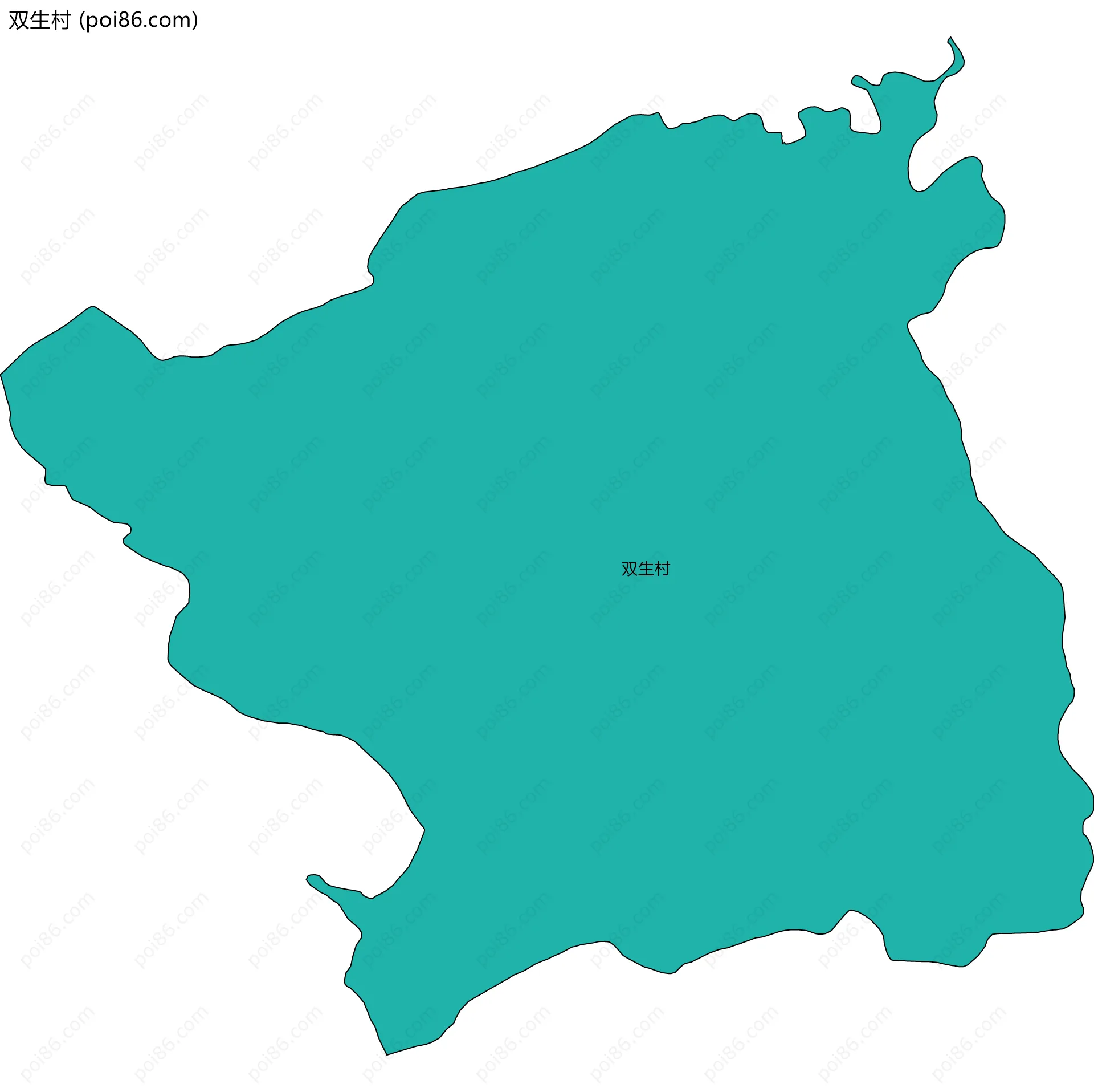 双生村边界地图