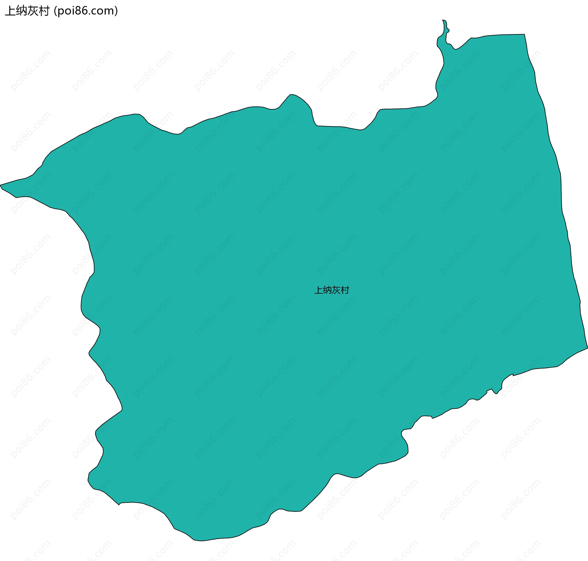 上纳灰村边界地图