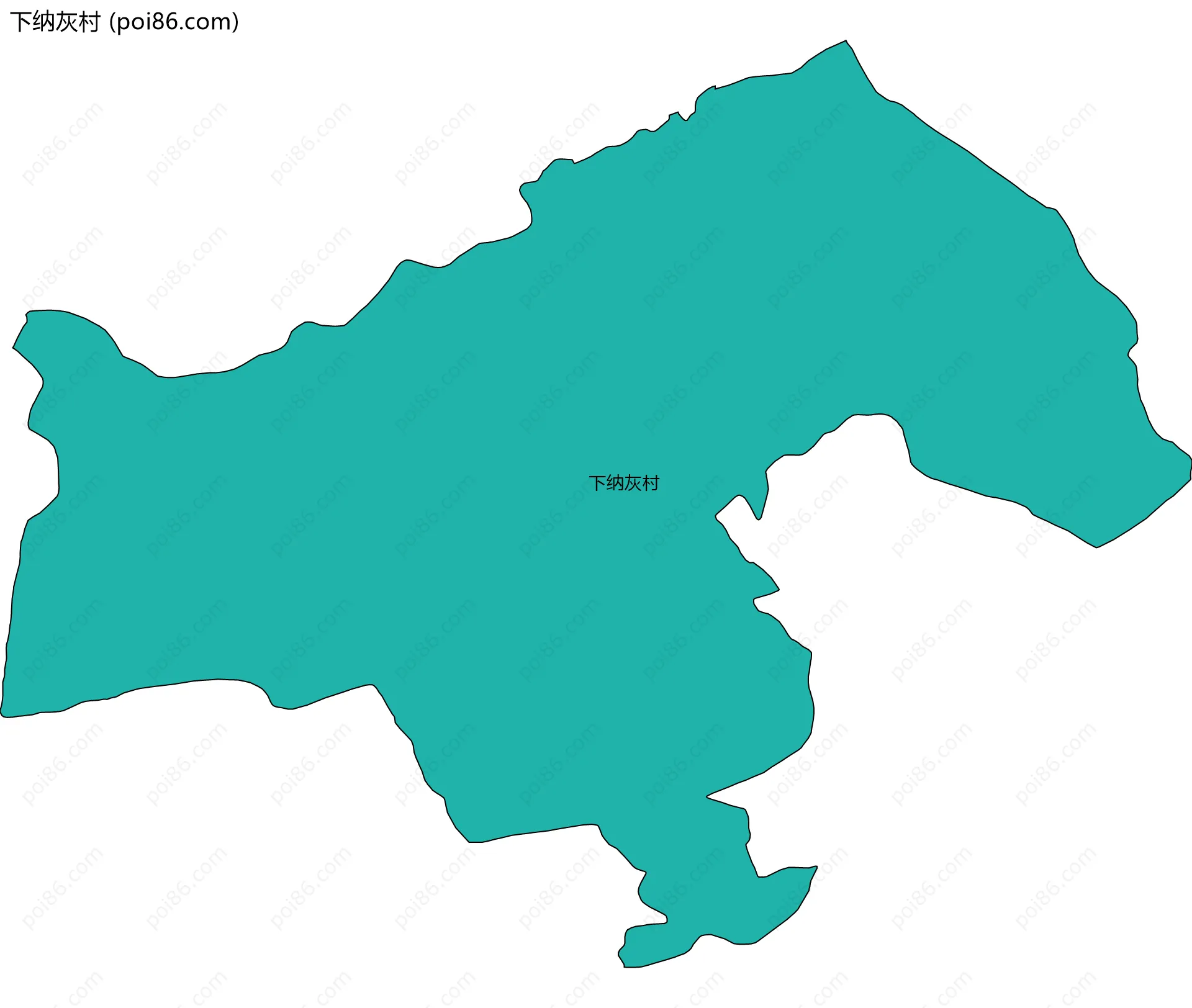 下纳灰村边界地图