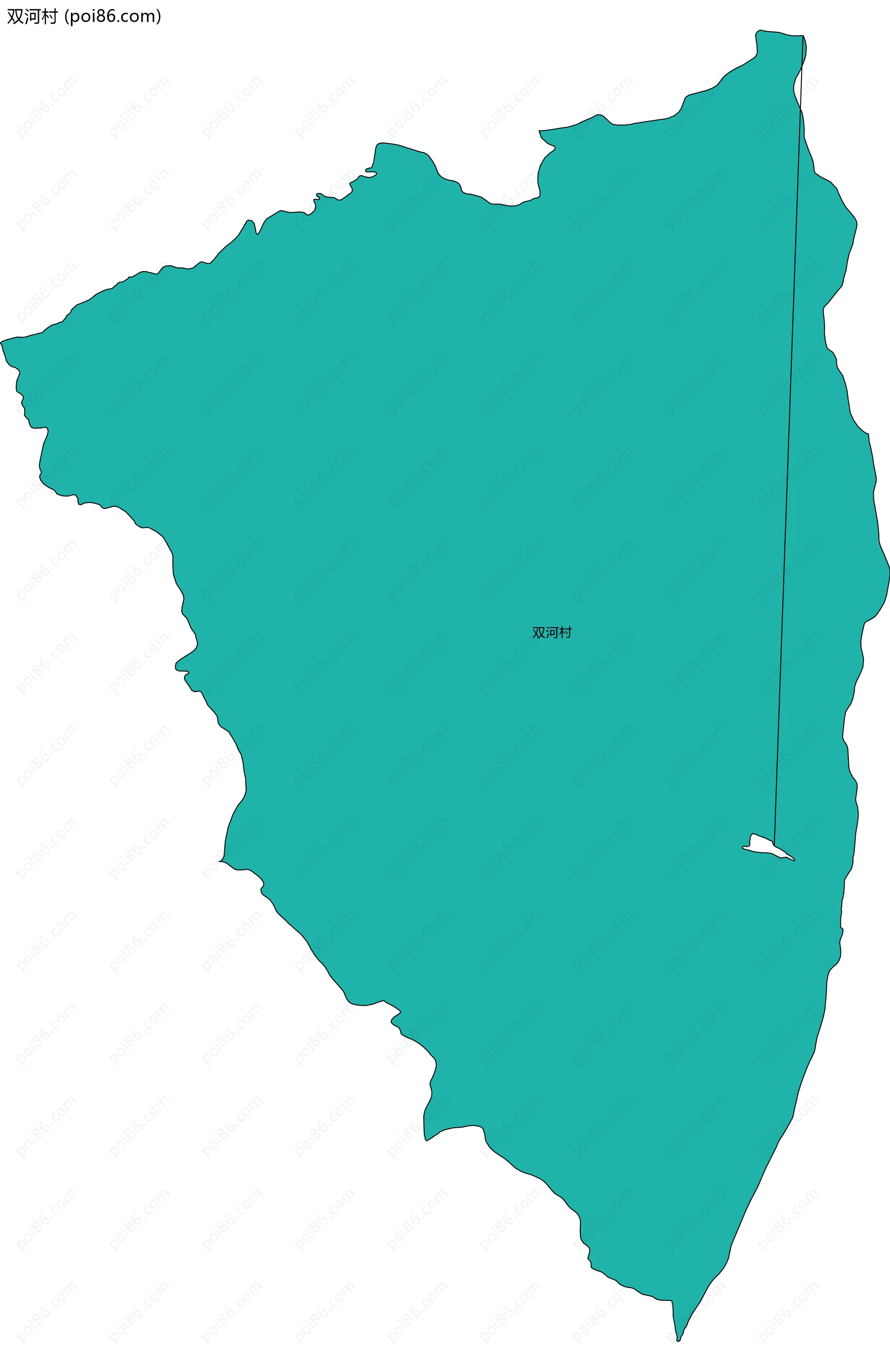 双河村边界地图