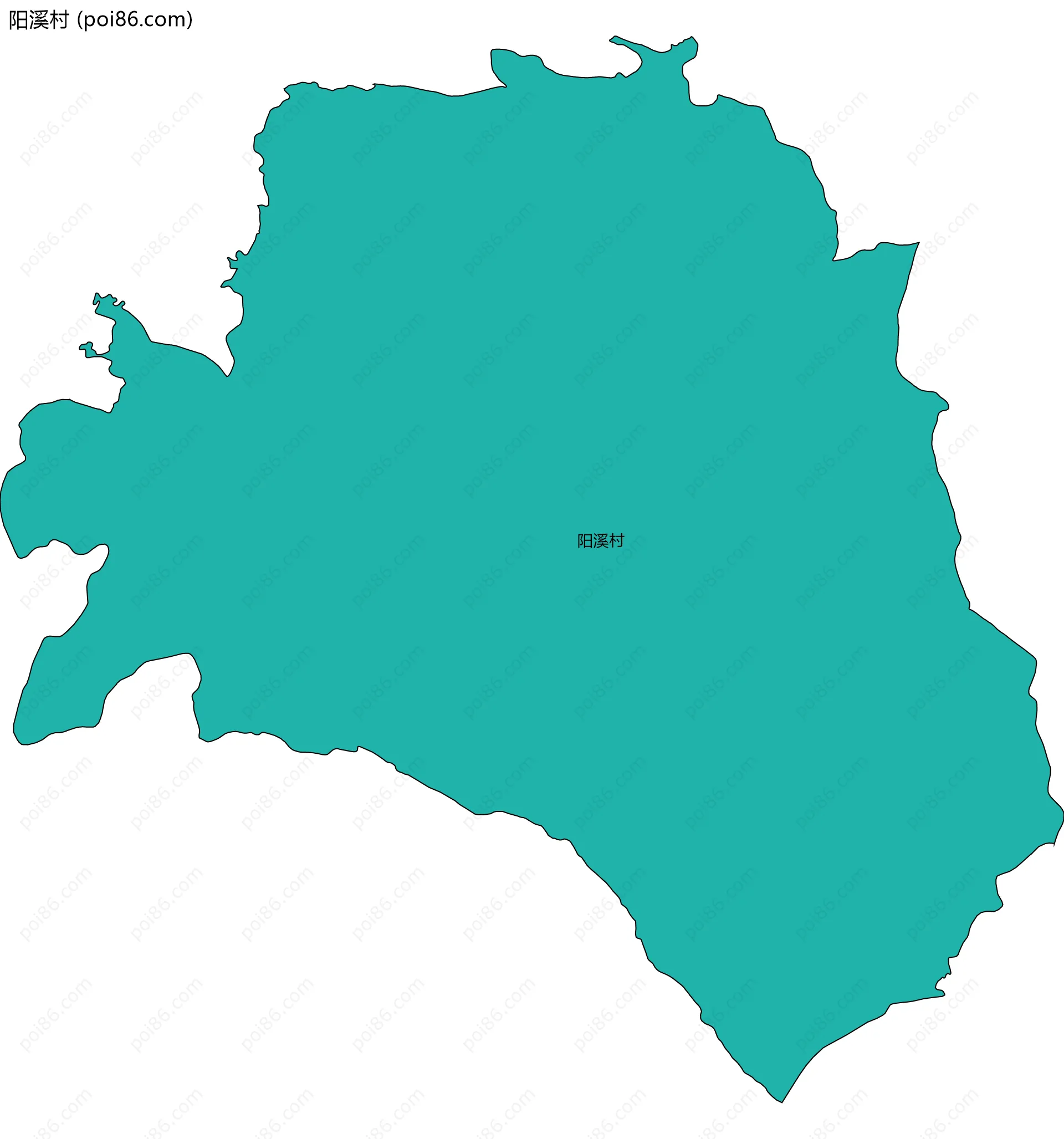 阳溪村边界地图