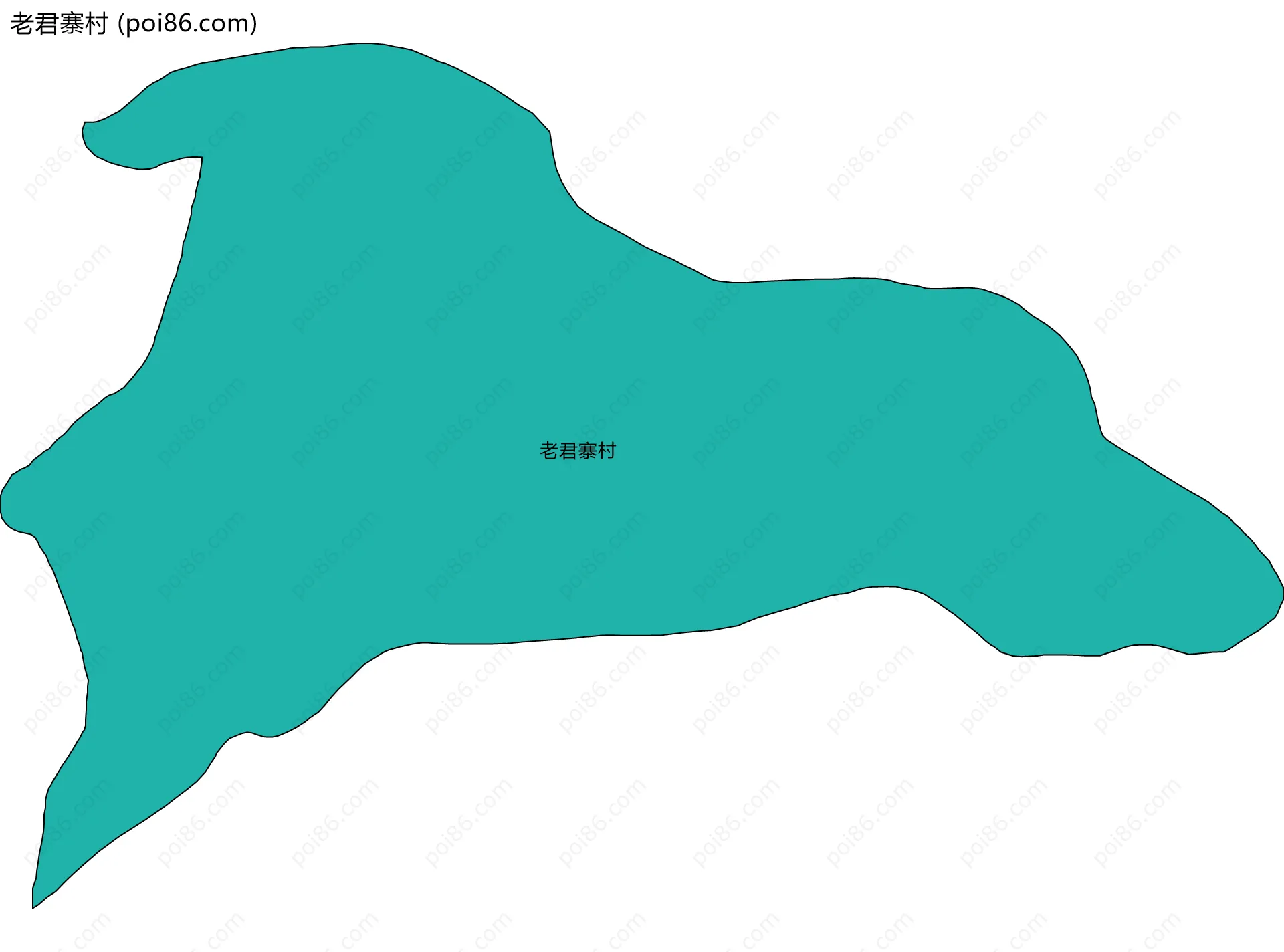 老君寨村边界地图