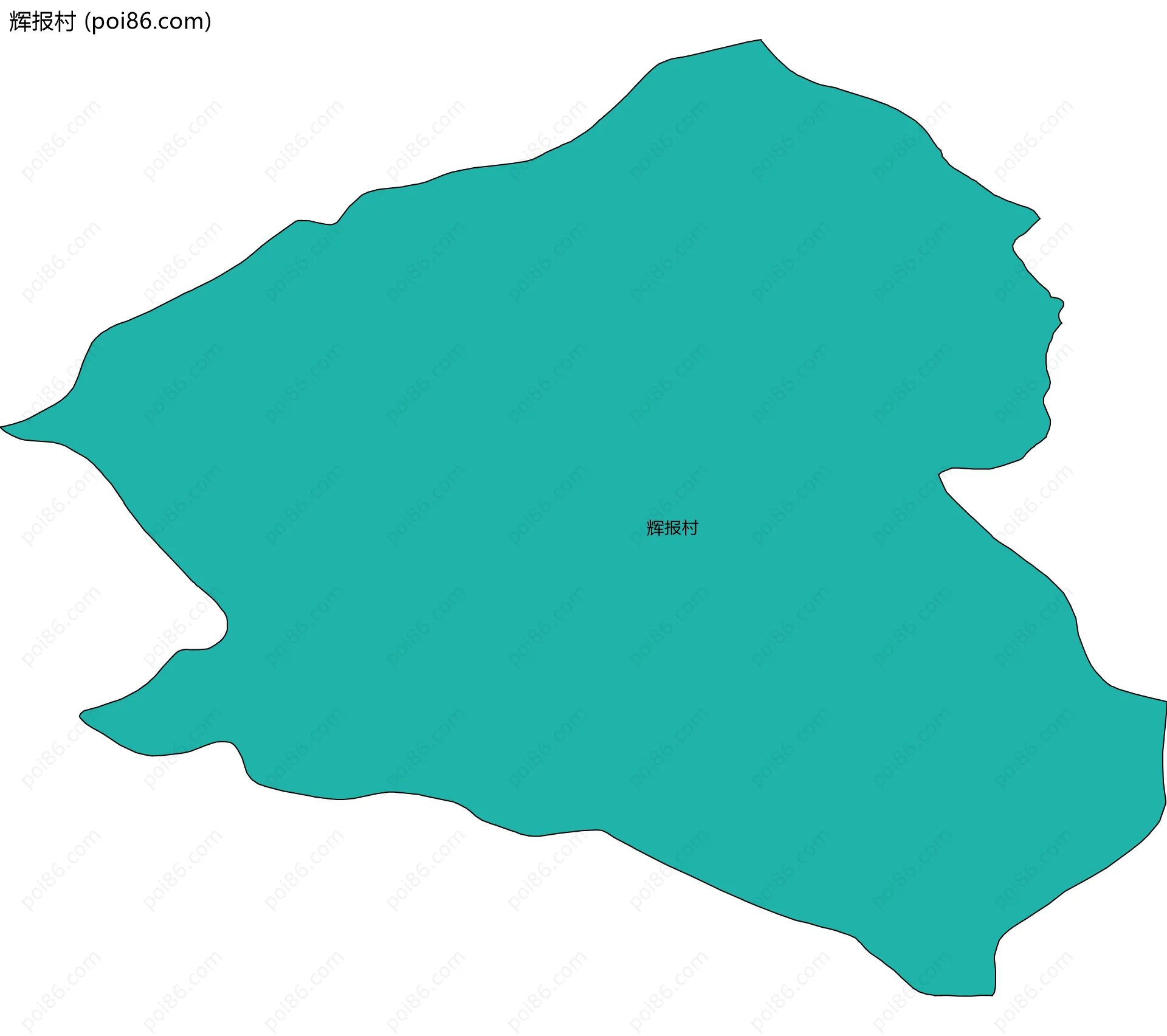 辉报村边界地图