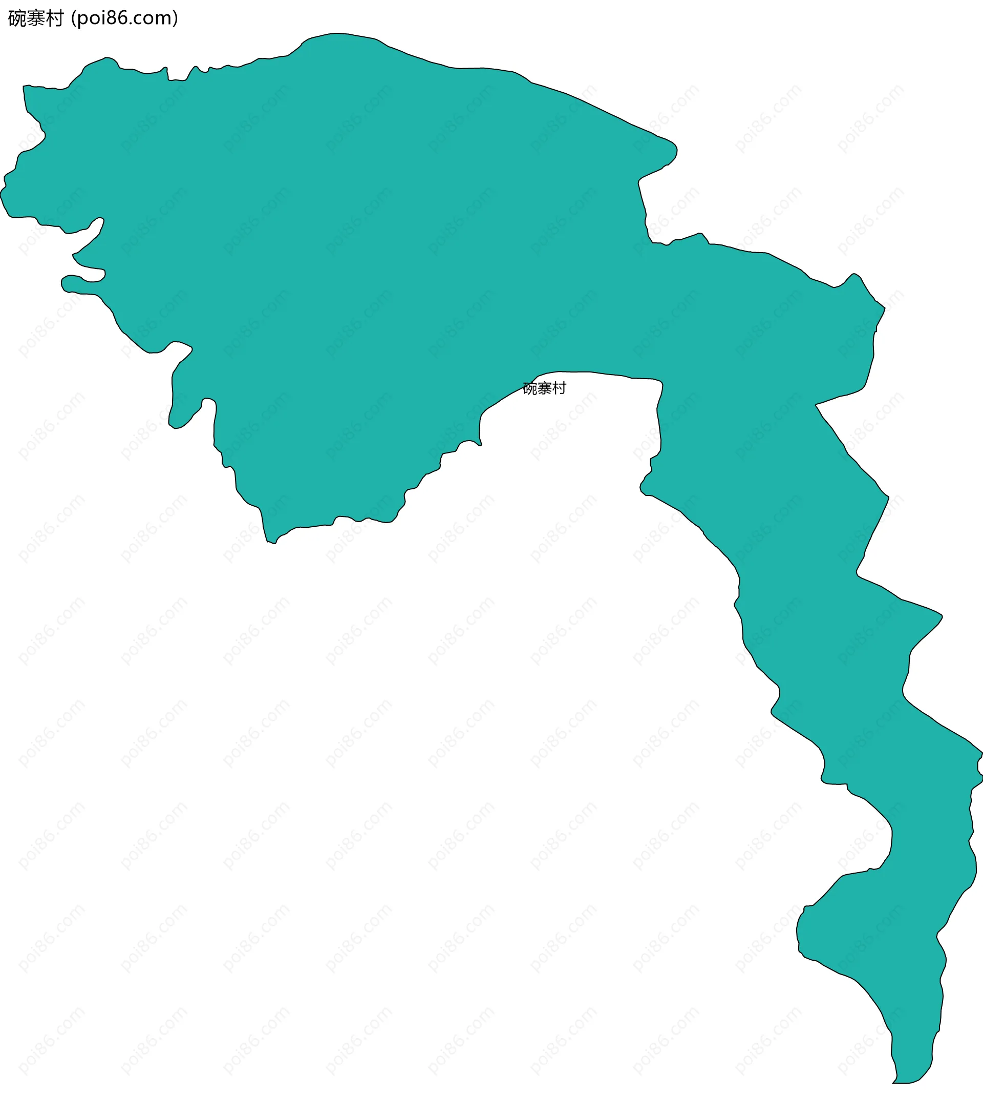 碗寨村边界地图