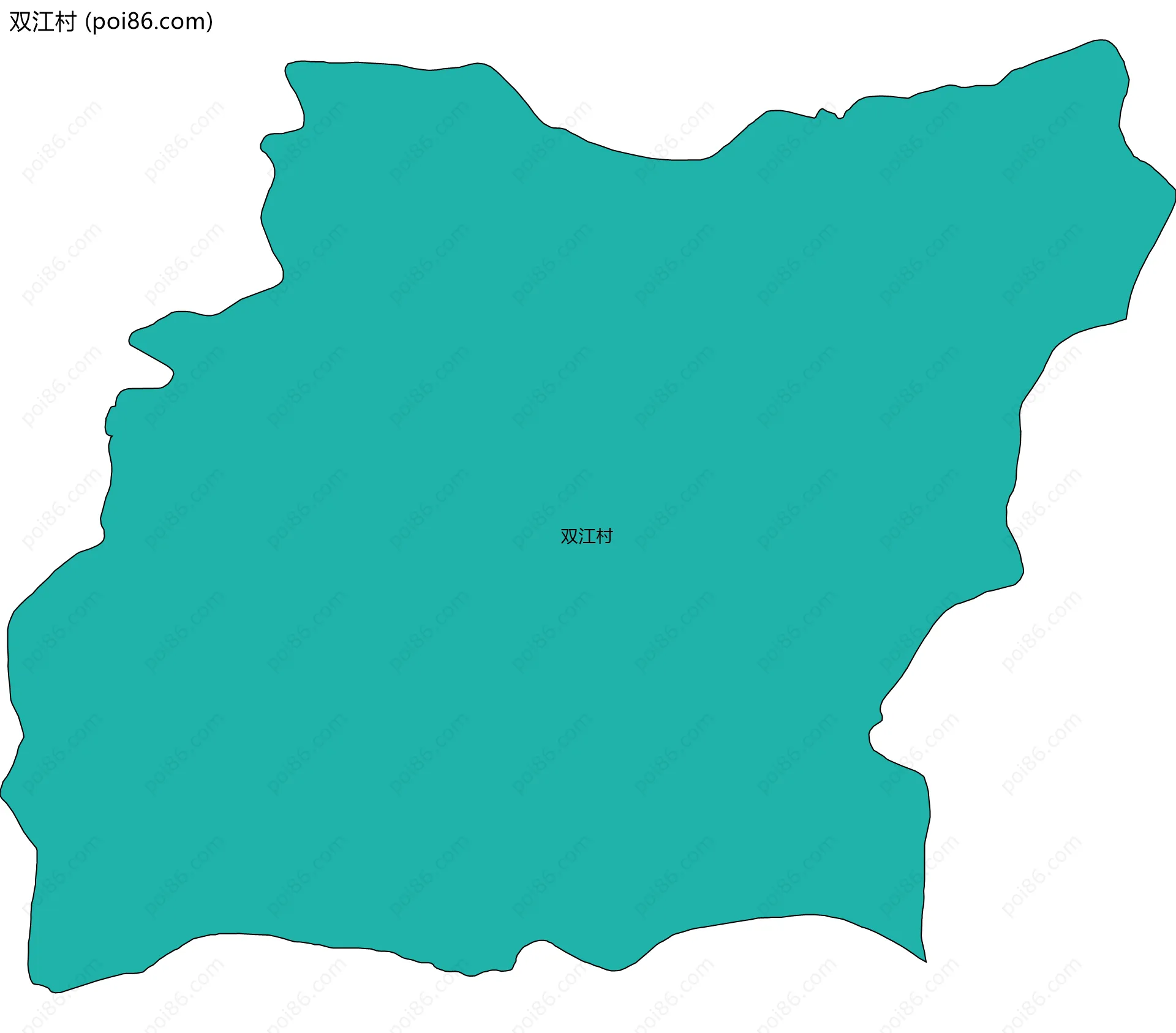 双江村边界地图