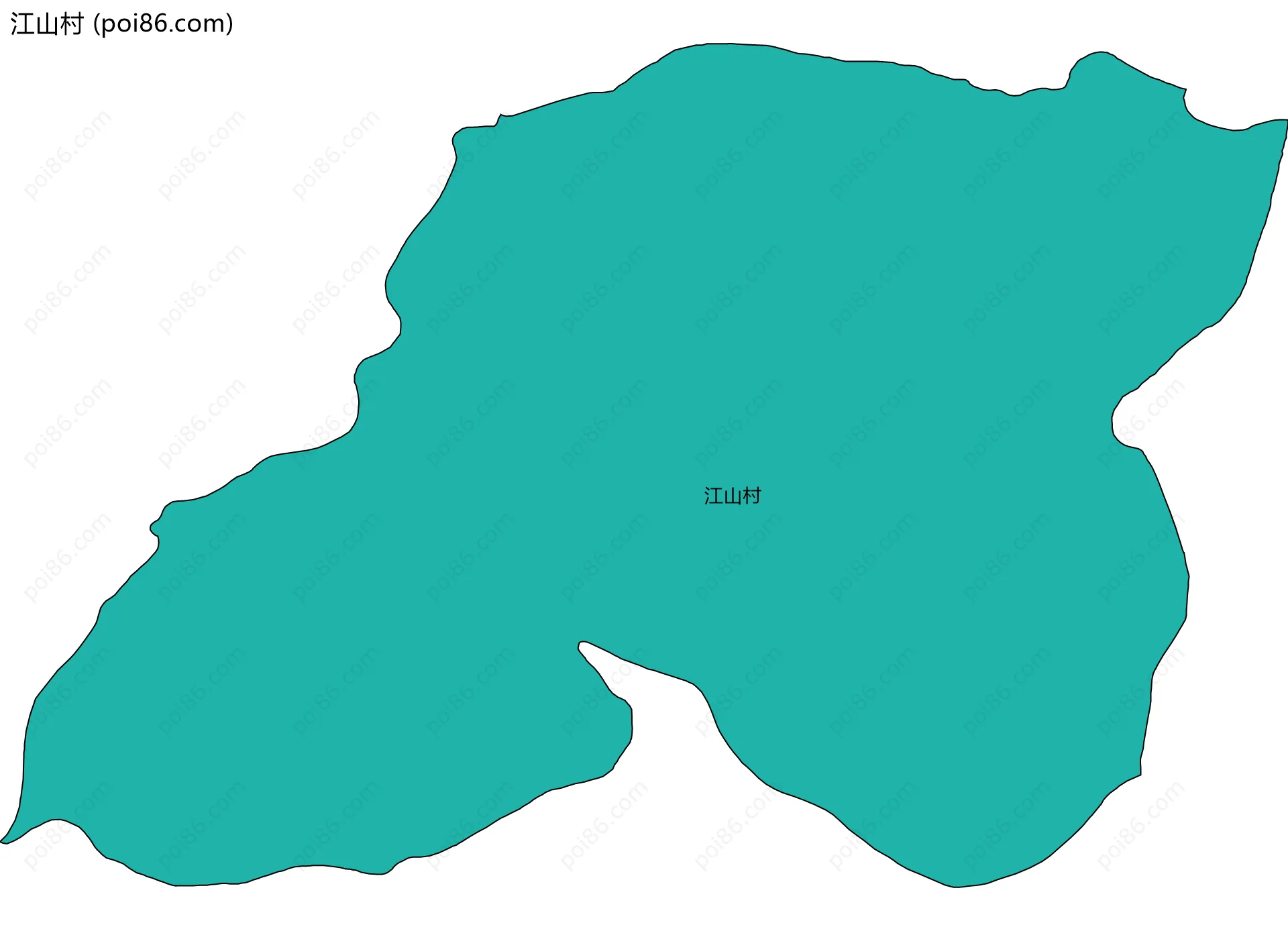 江山村边界地图