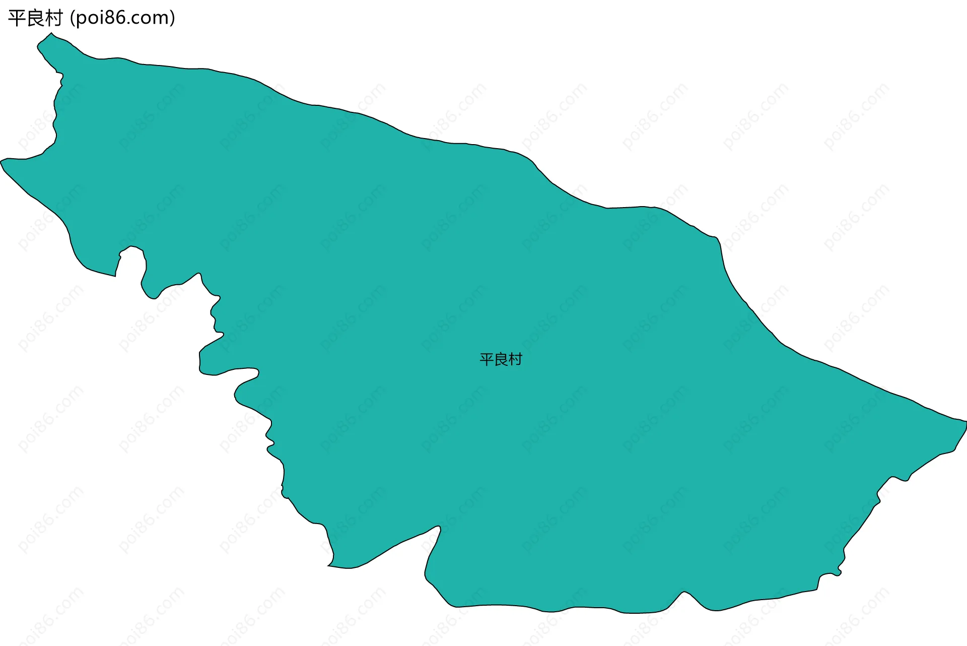 平良村边界地图