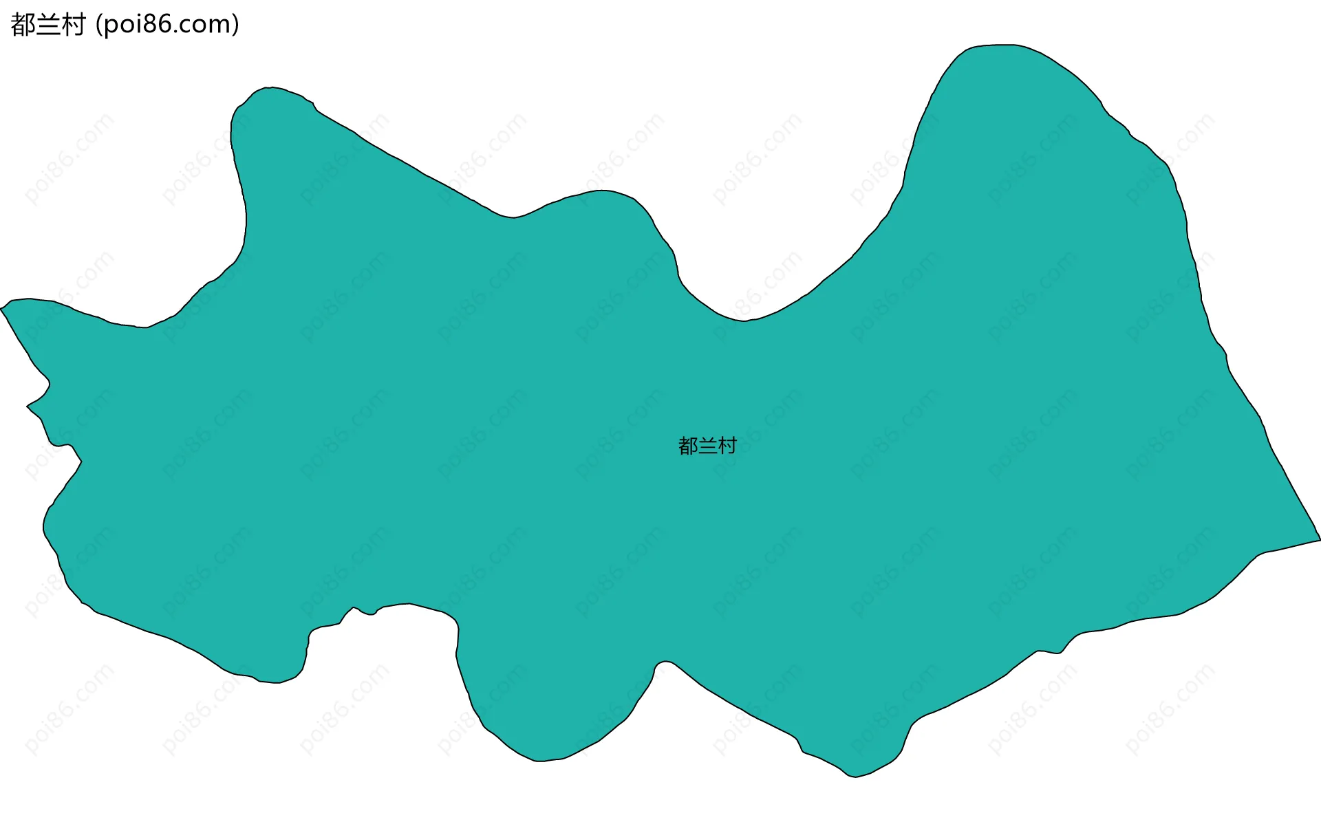 都兰村边界地图