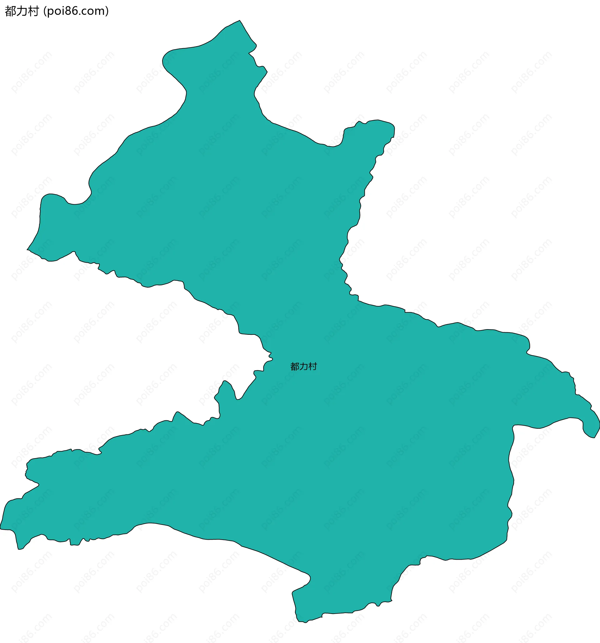 都力村边界地图
