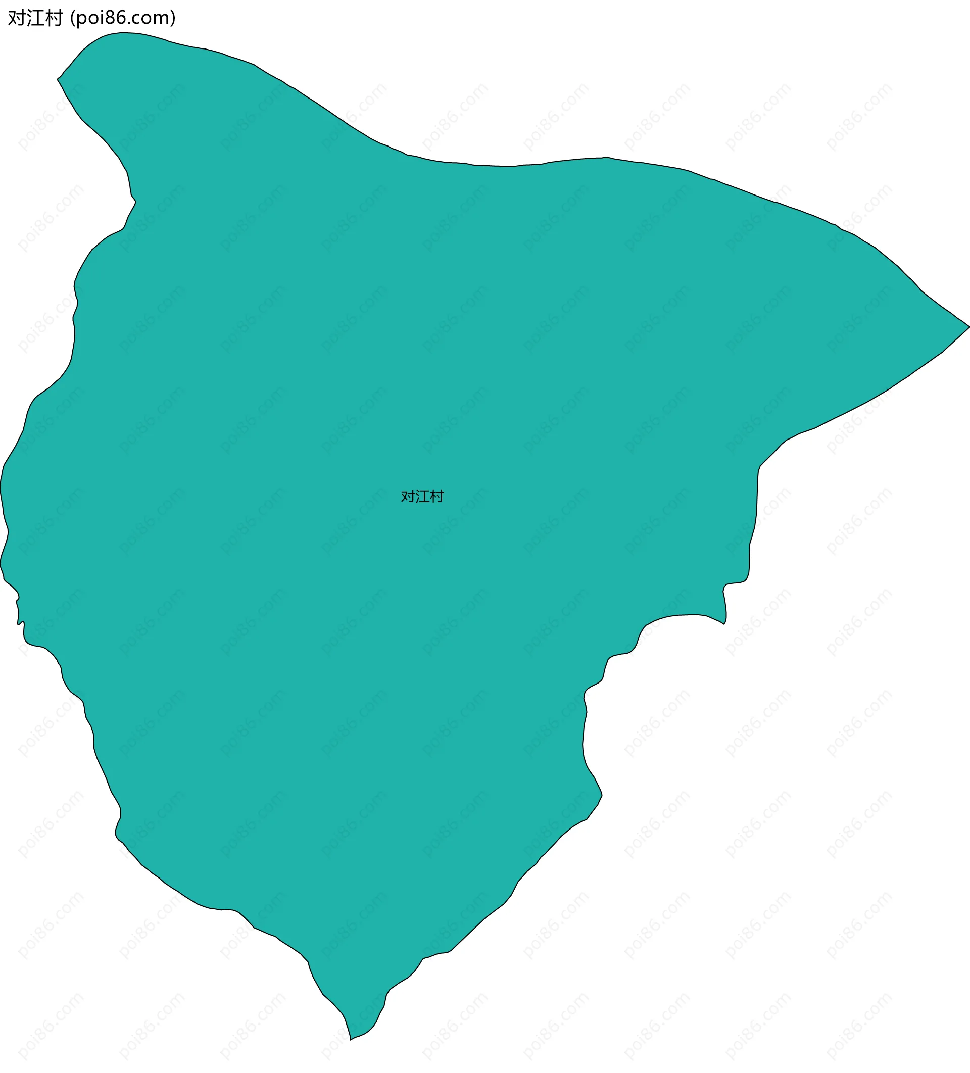 对江村边界地图
