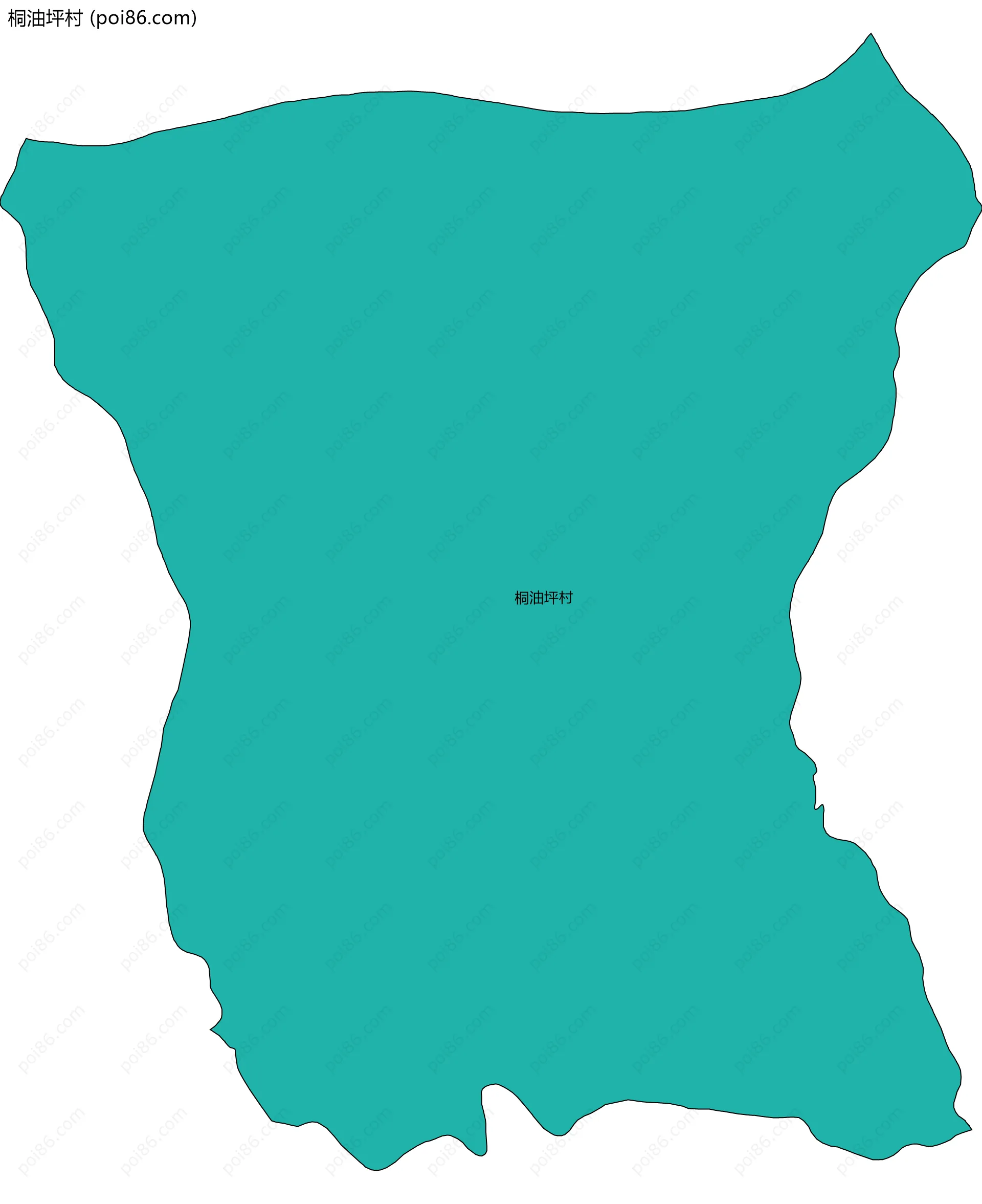 桐油坪村边界地图