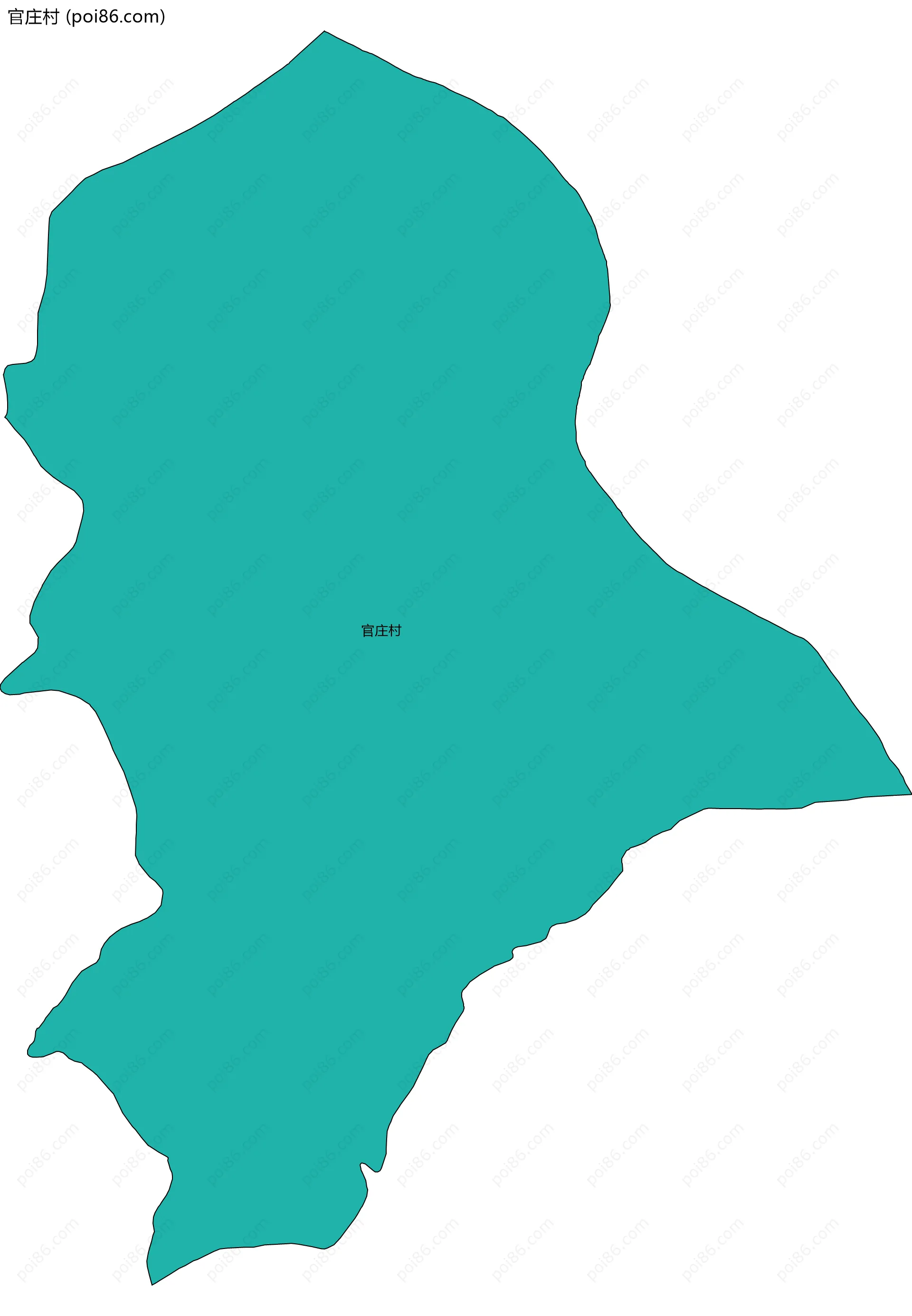 官庄村边界地图