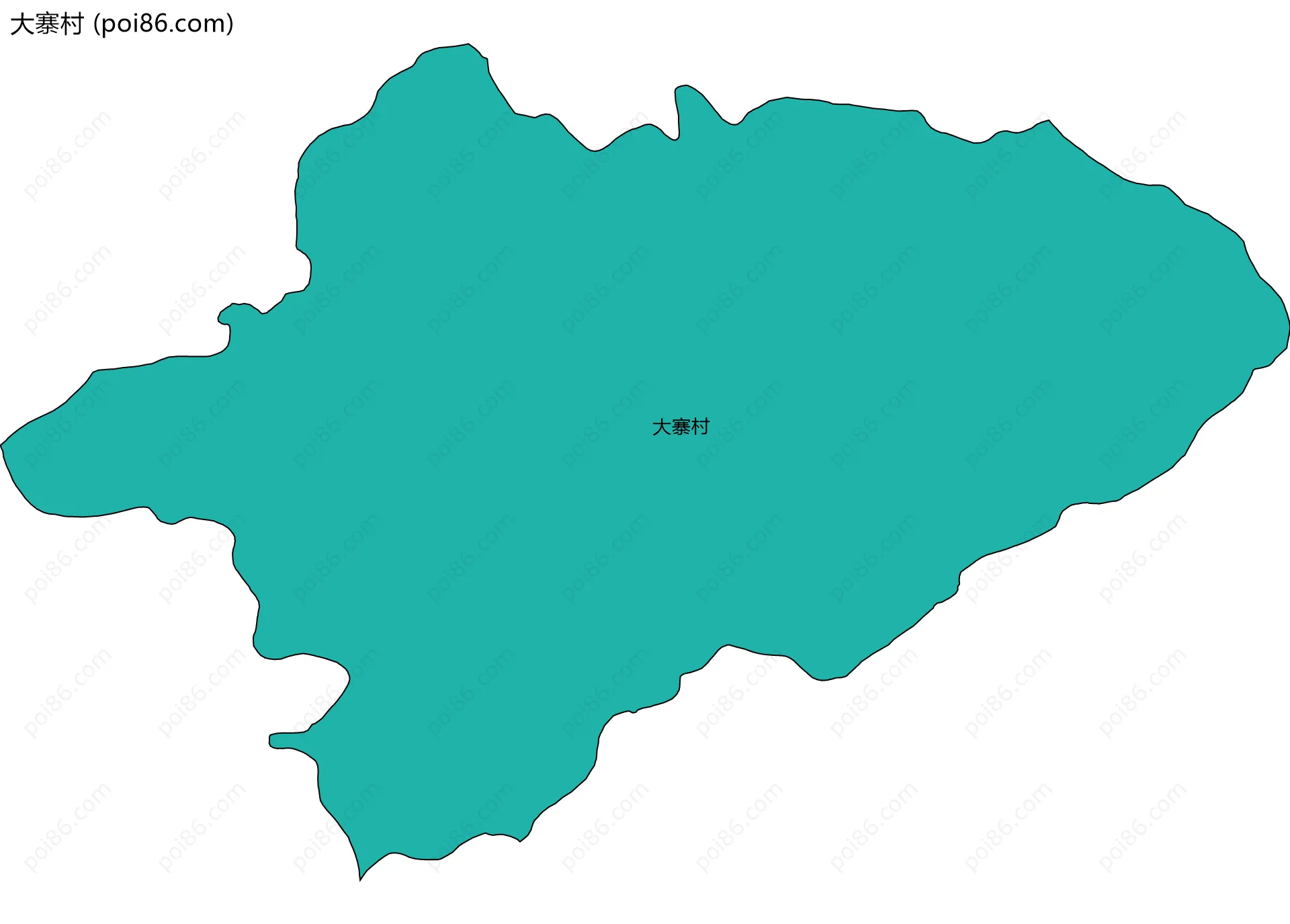 大寨村边界地图
