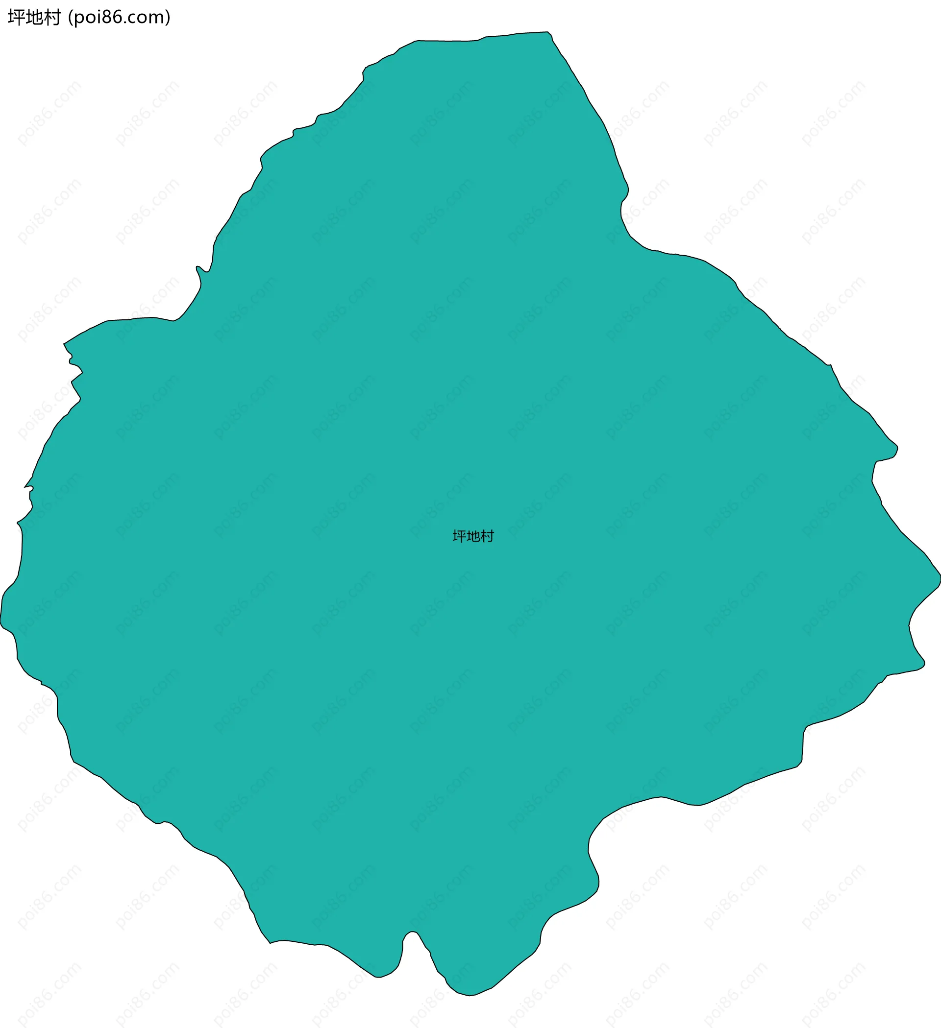 坪地村边界地图