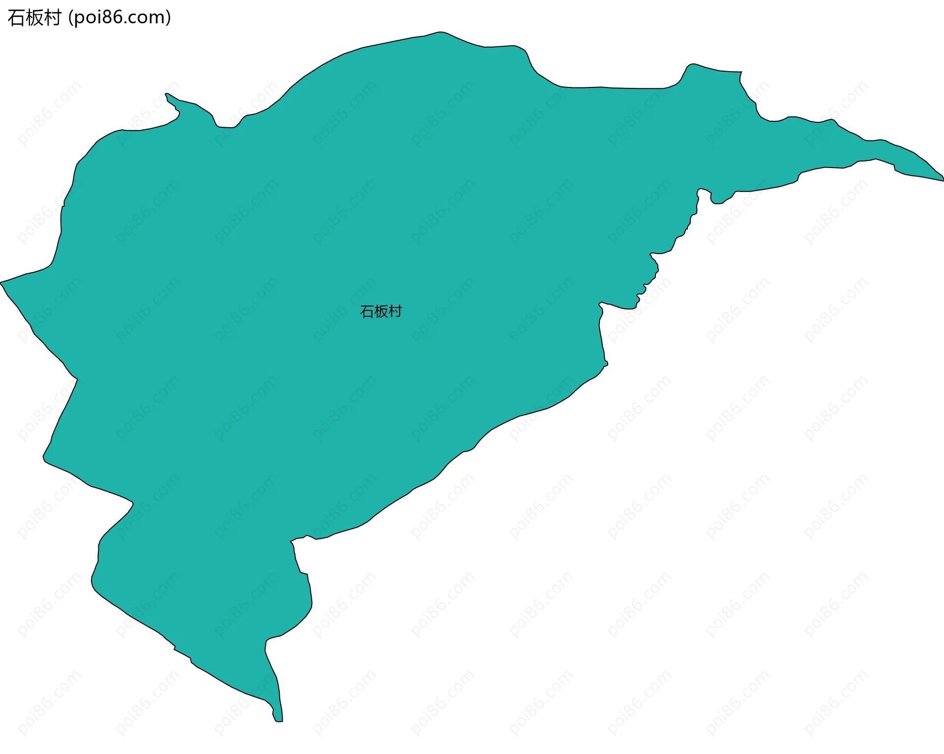 石板村边界地图