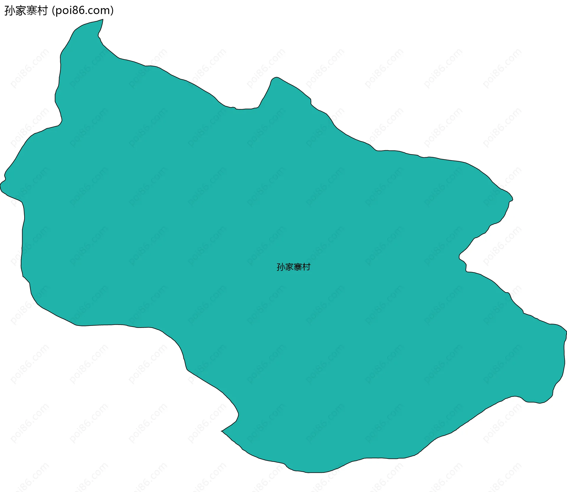 孙家寨村边界地图