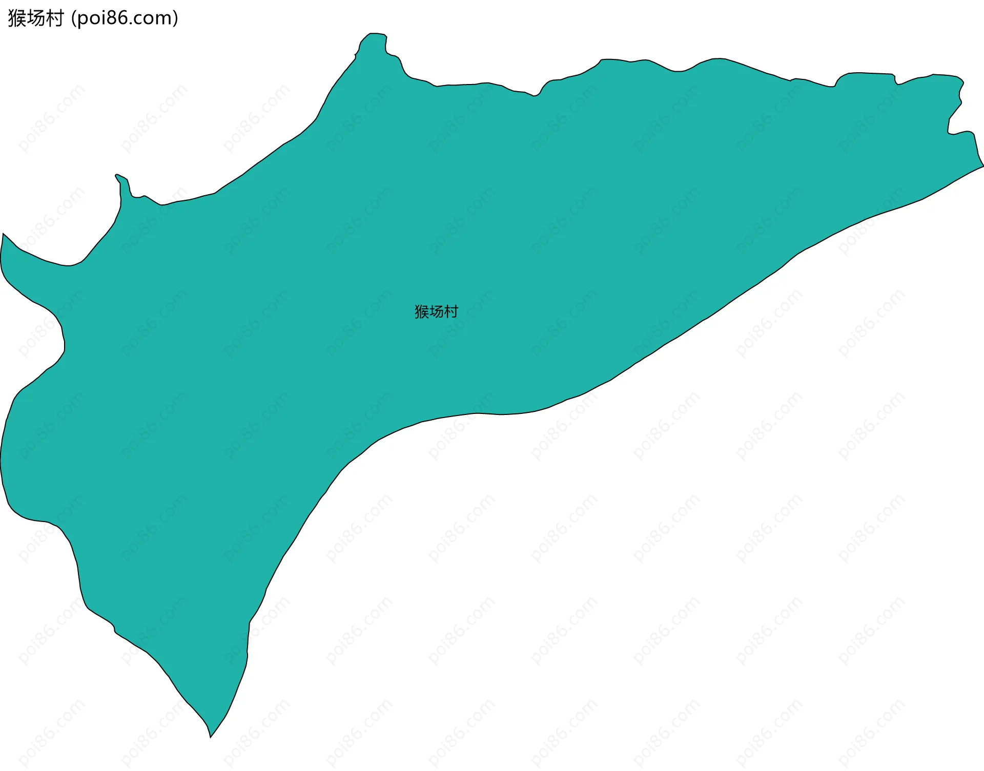 猴场村边界地图