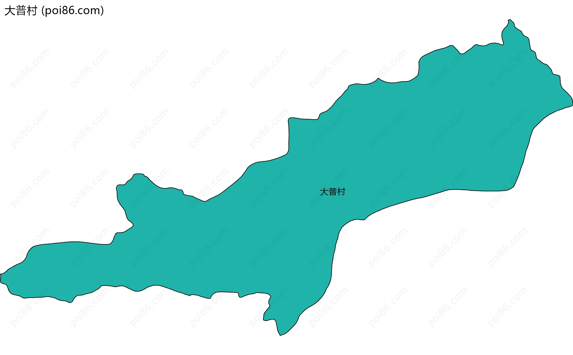 大普村边界地图