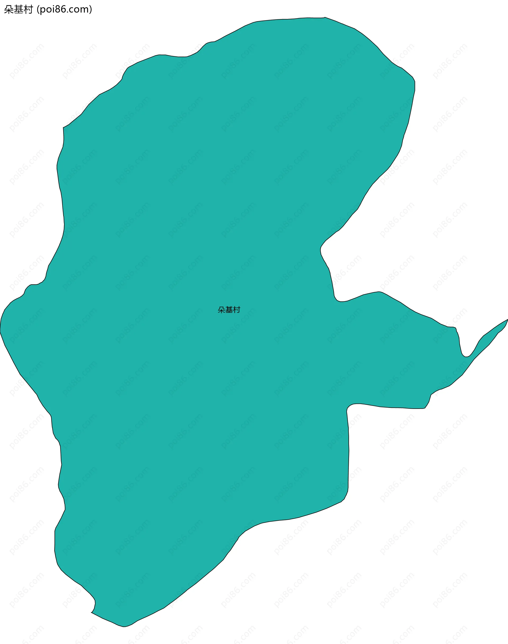 朵基村边界地图