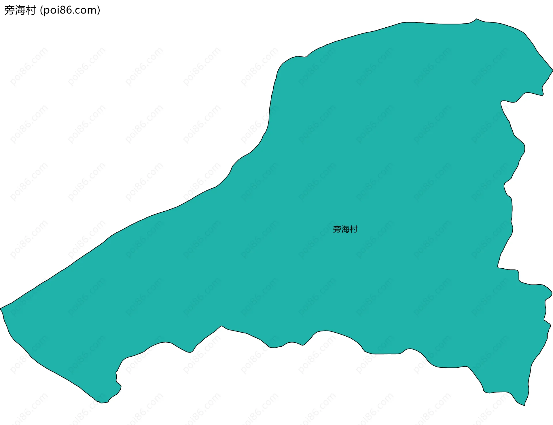 旁海村边界地图