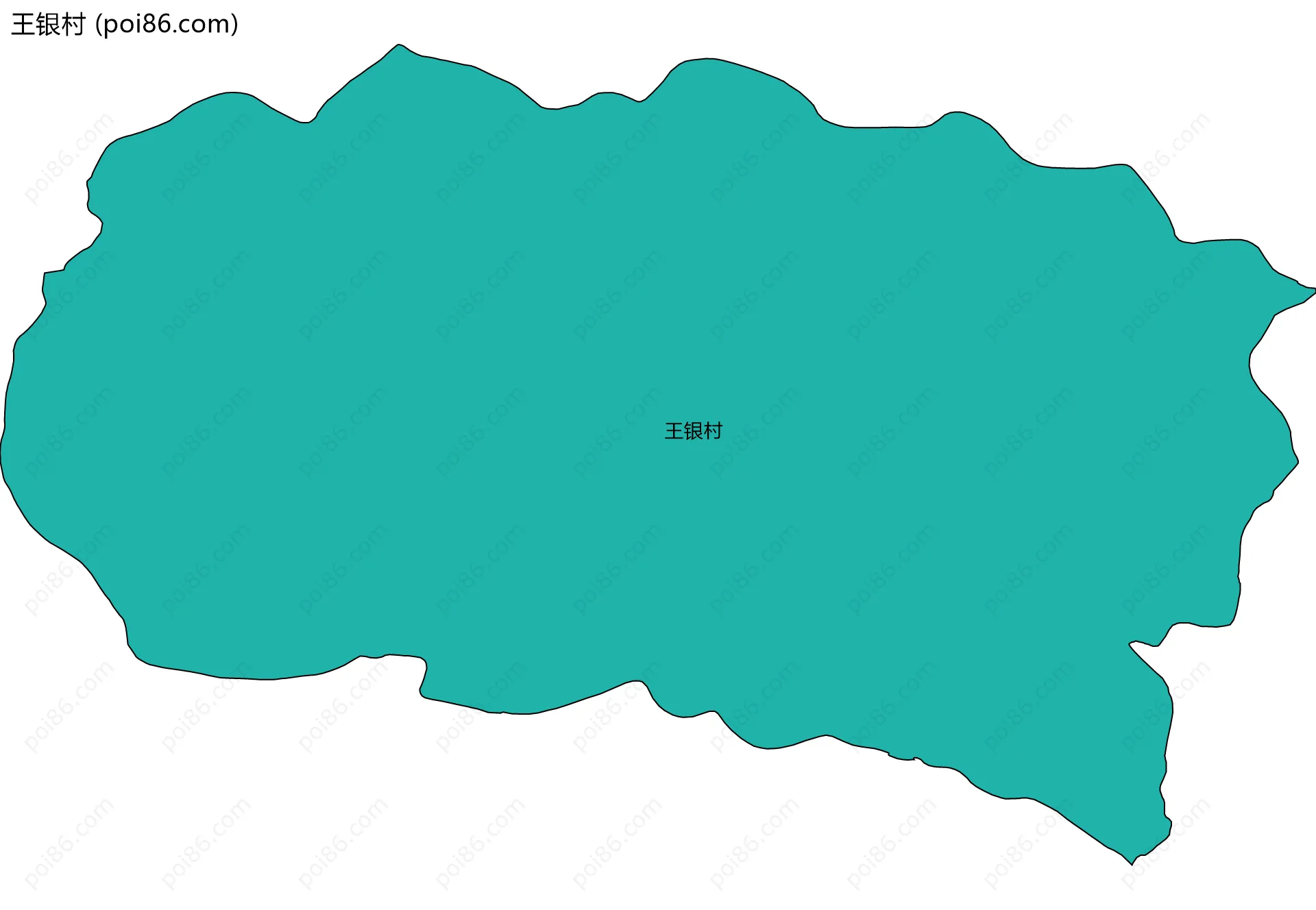 王银村边界地图