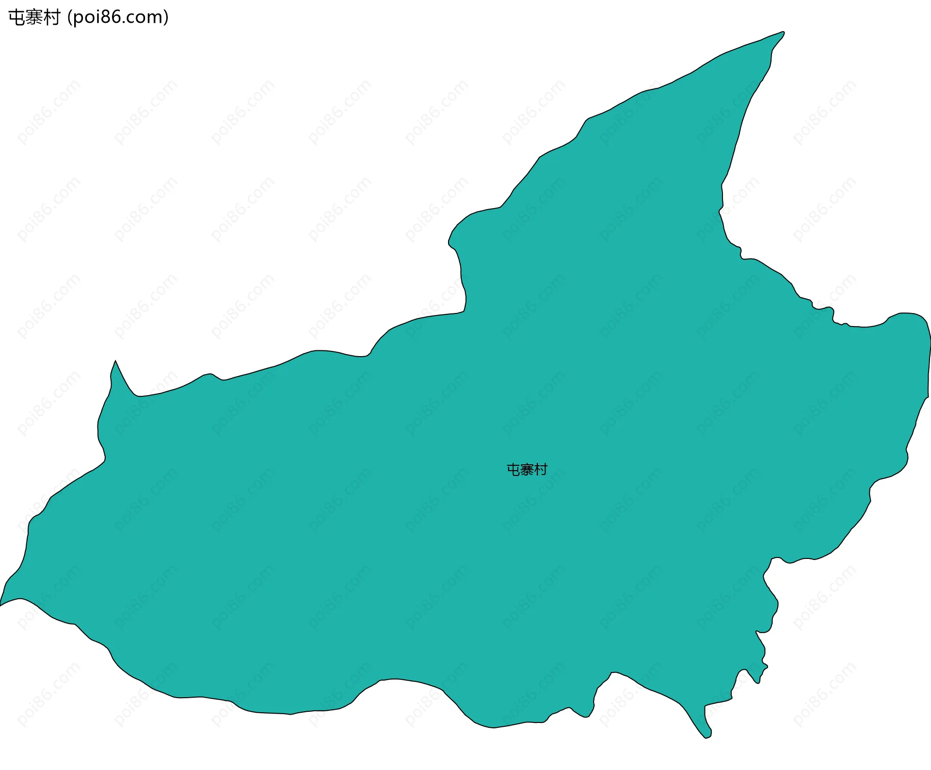 屯寨村边界地图