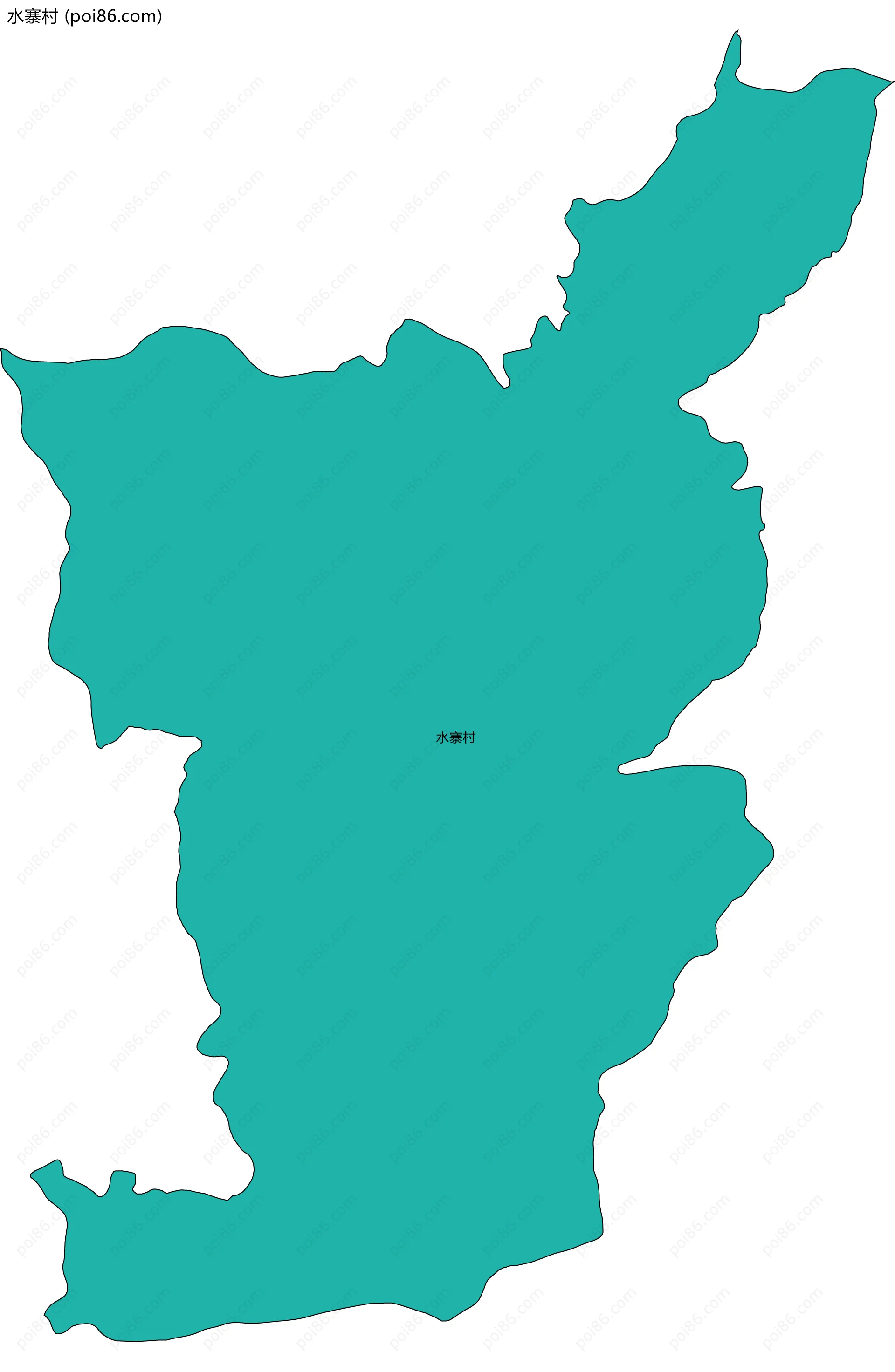 水寨村边界地图