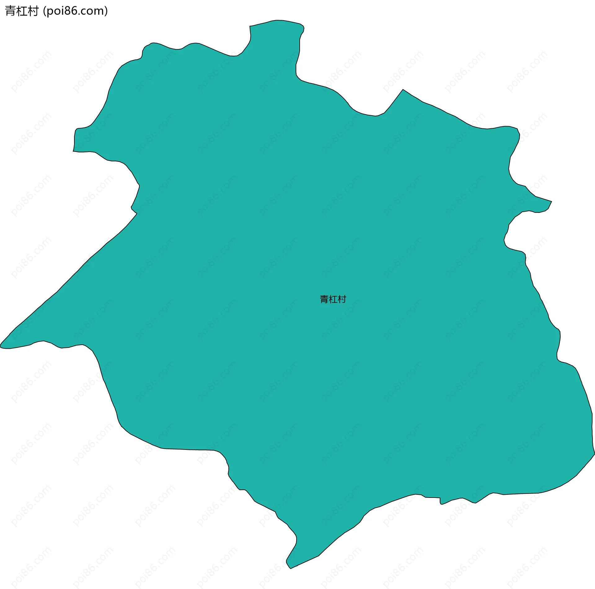 青杠村边界地图