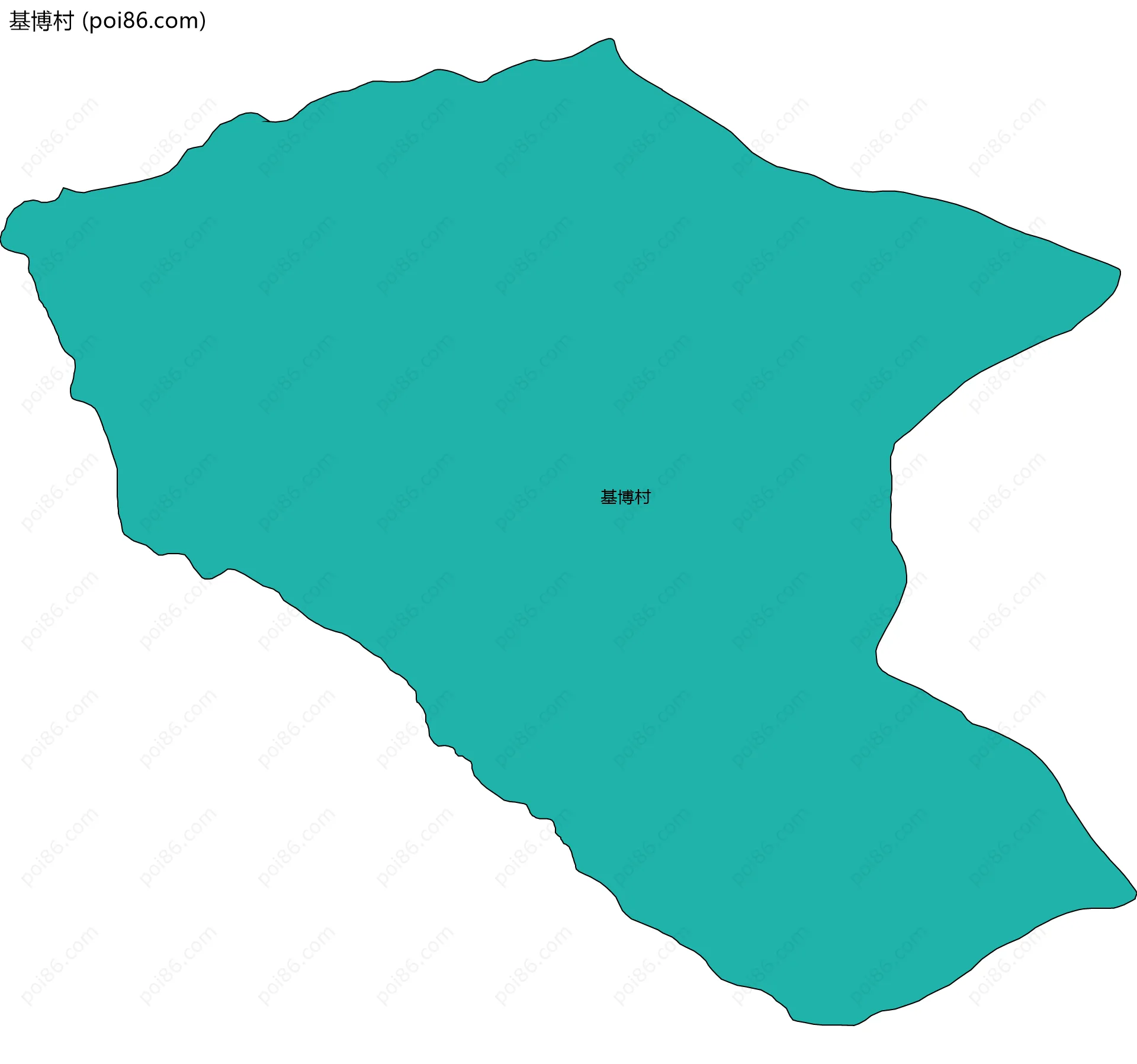 基博村边界地图