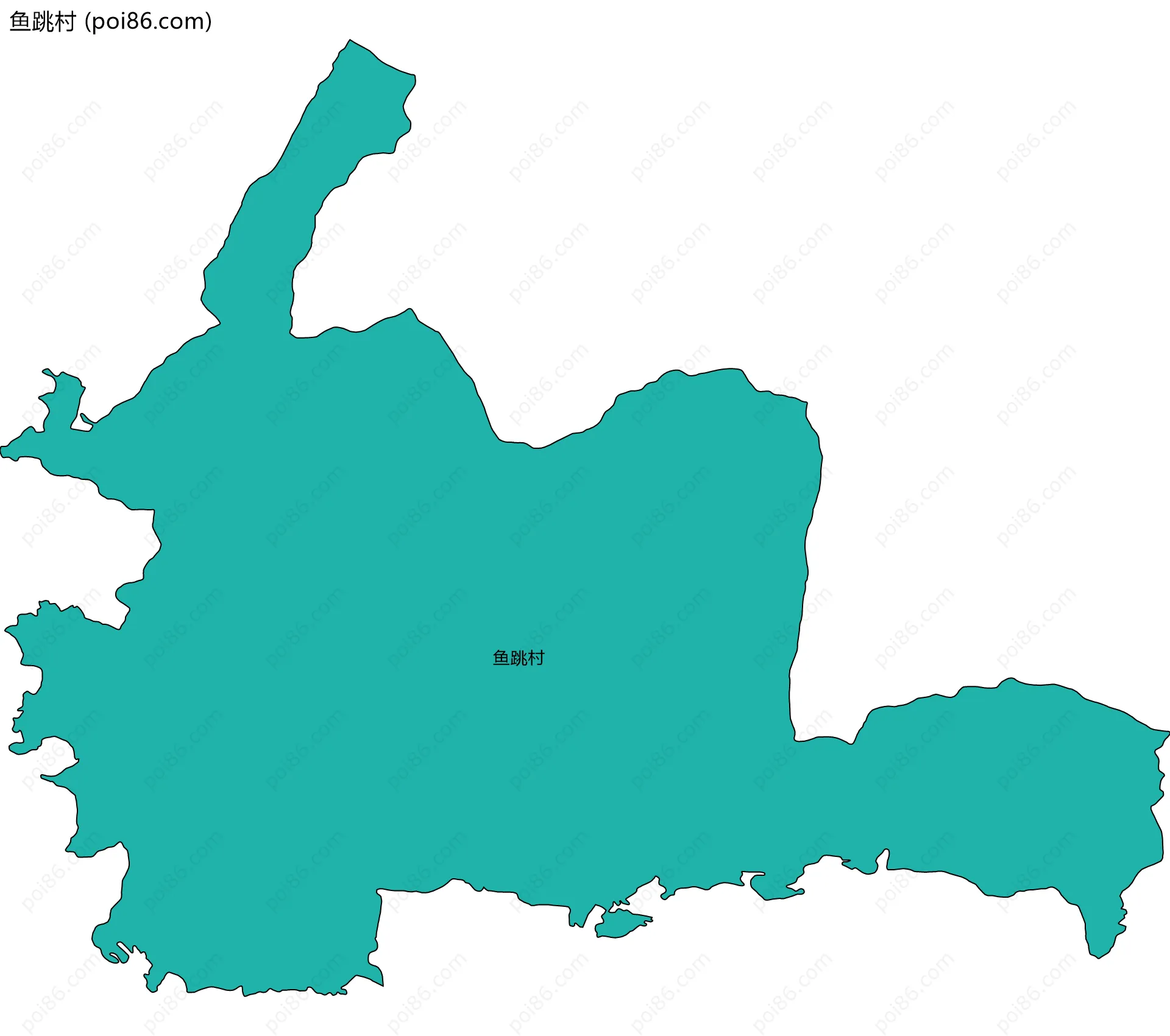 鱼跳村边界地图
