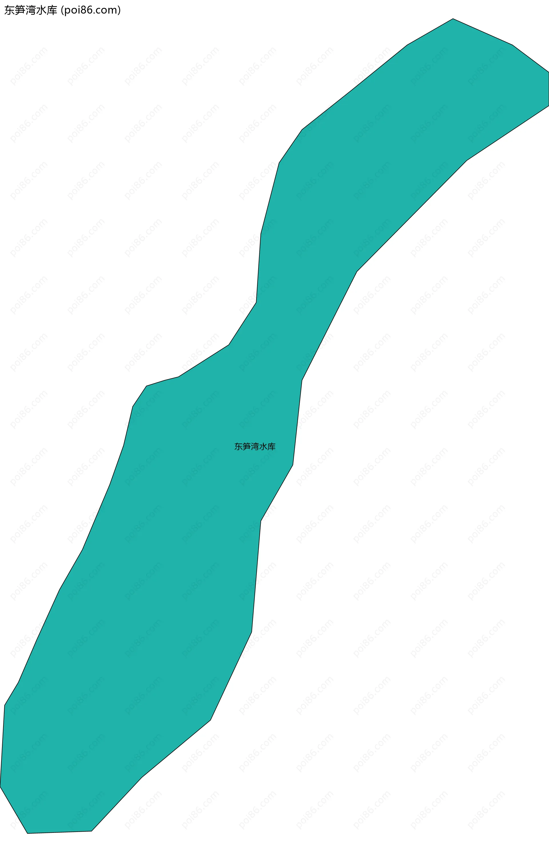 东笋湾水库边界地图