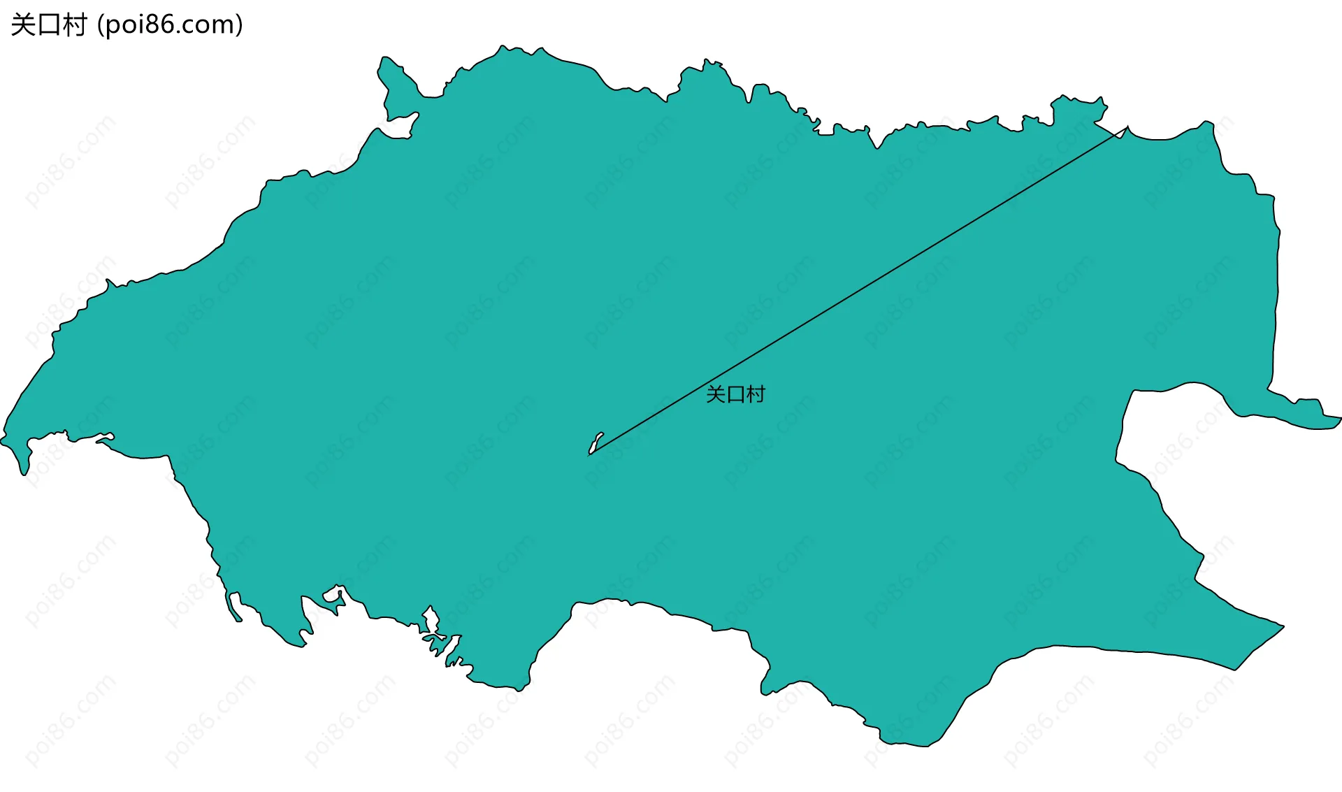 关口村边界地图