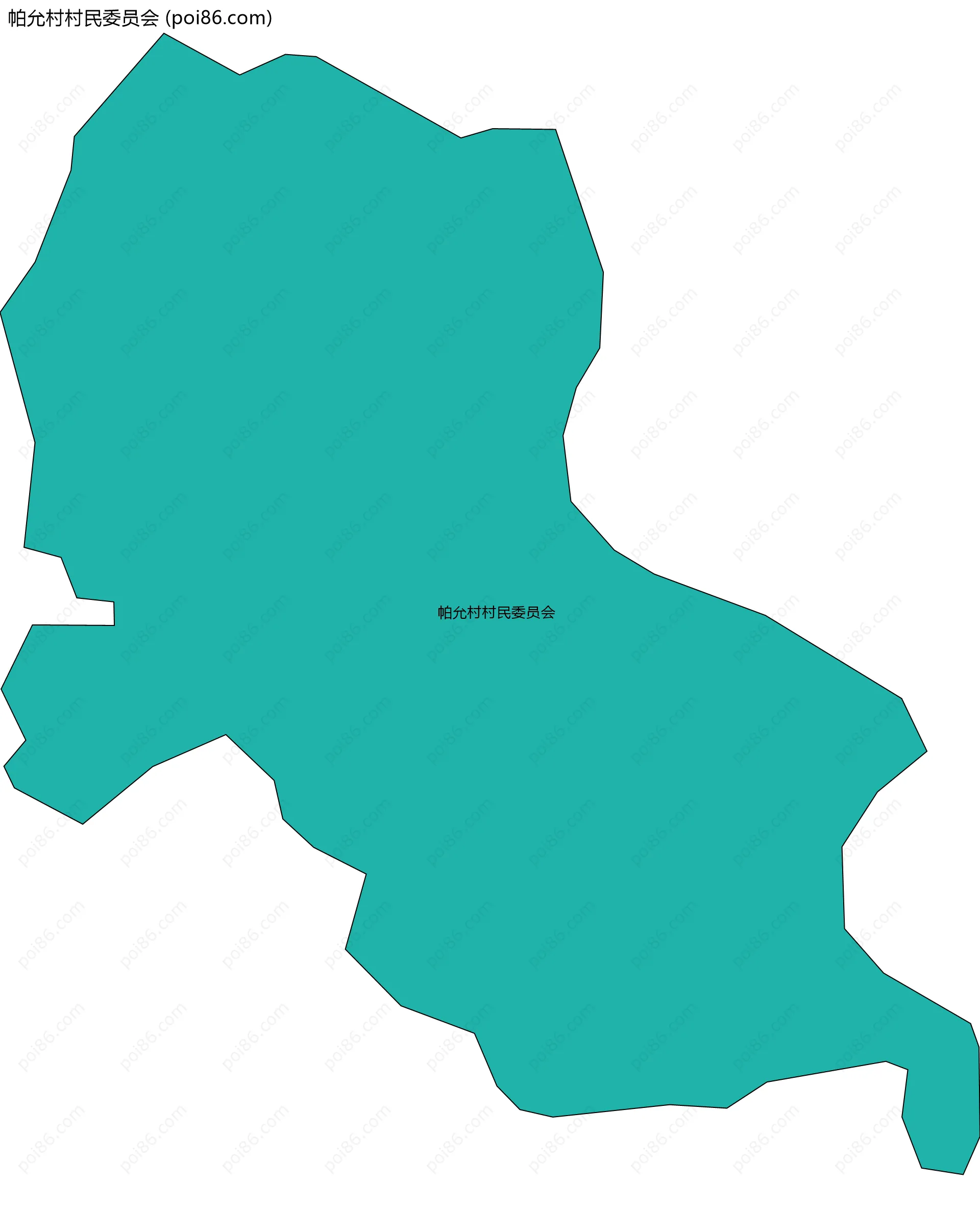 帕允村村民委员会边界地图