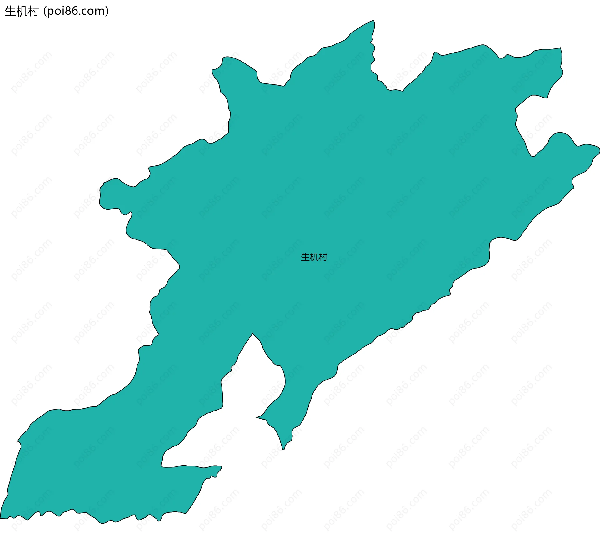 生机村边界地图