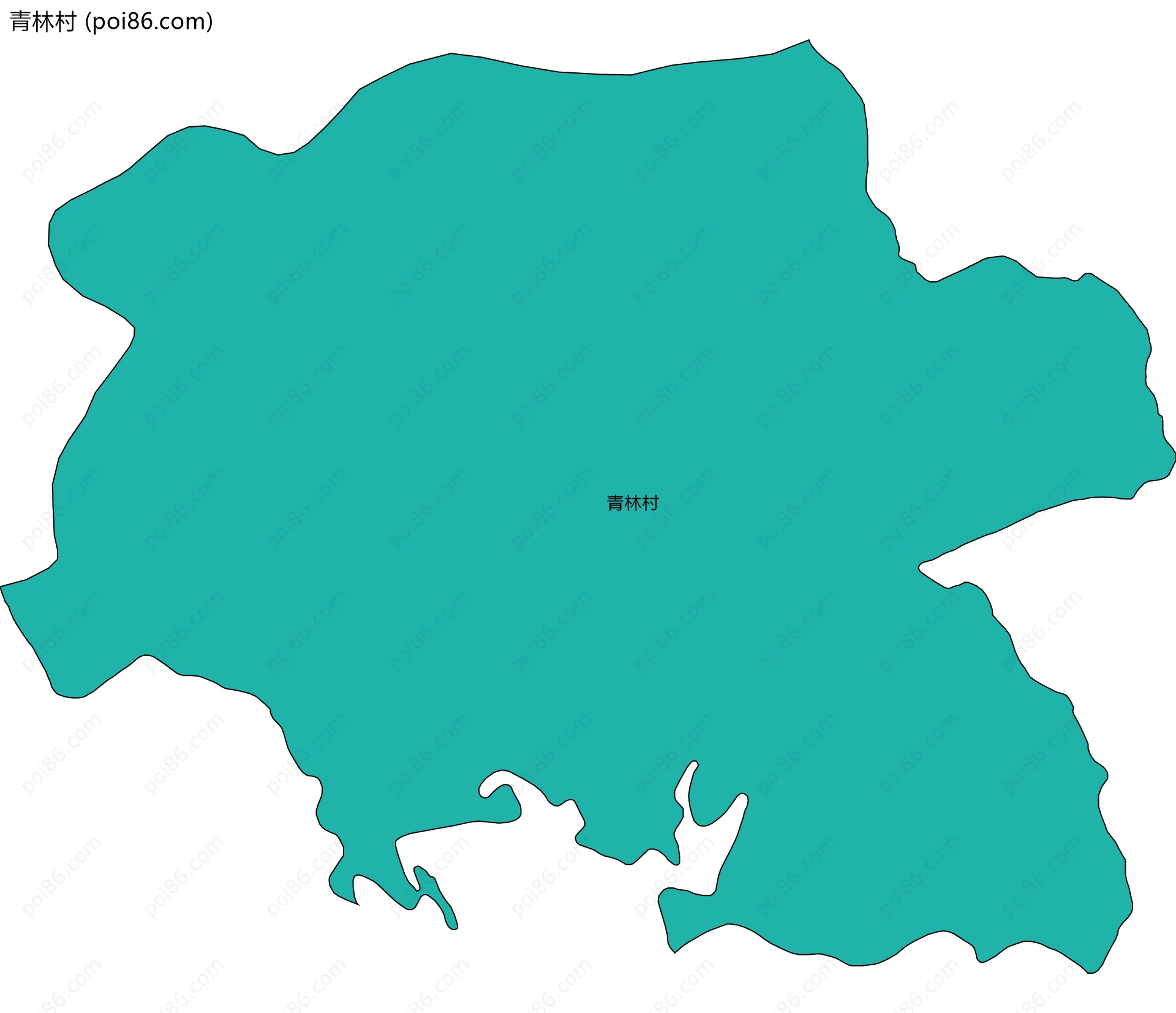 青林村边界地图