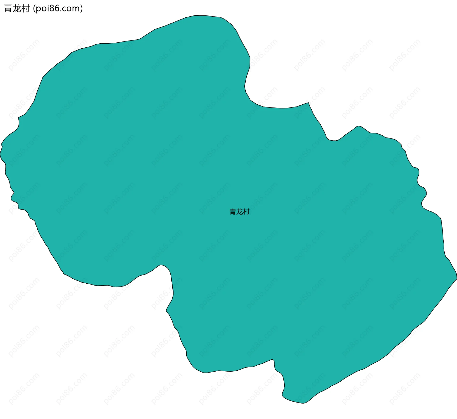 青龙村边界地图