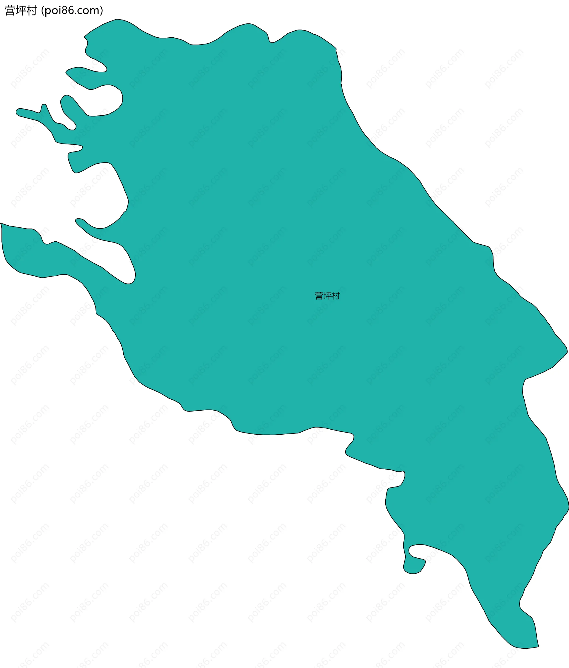 营坪村边界地图