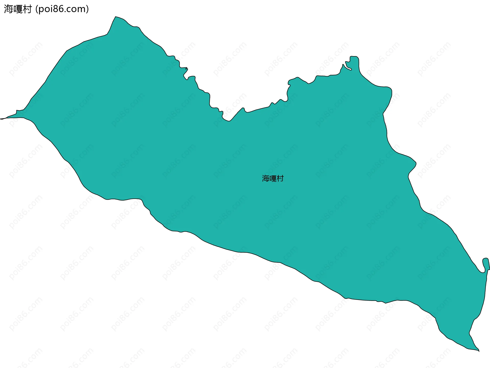 海嘎村边界地图